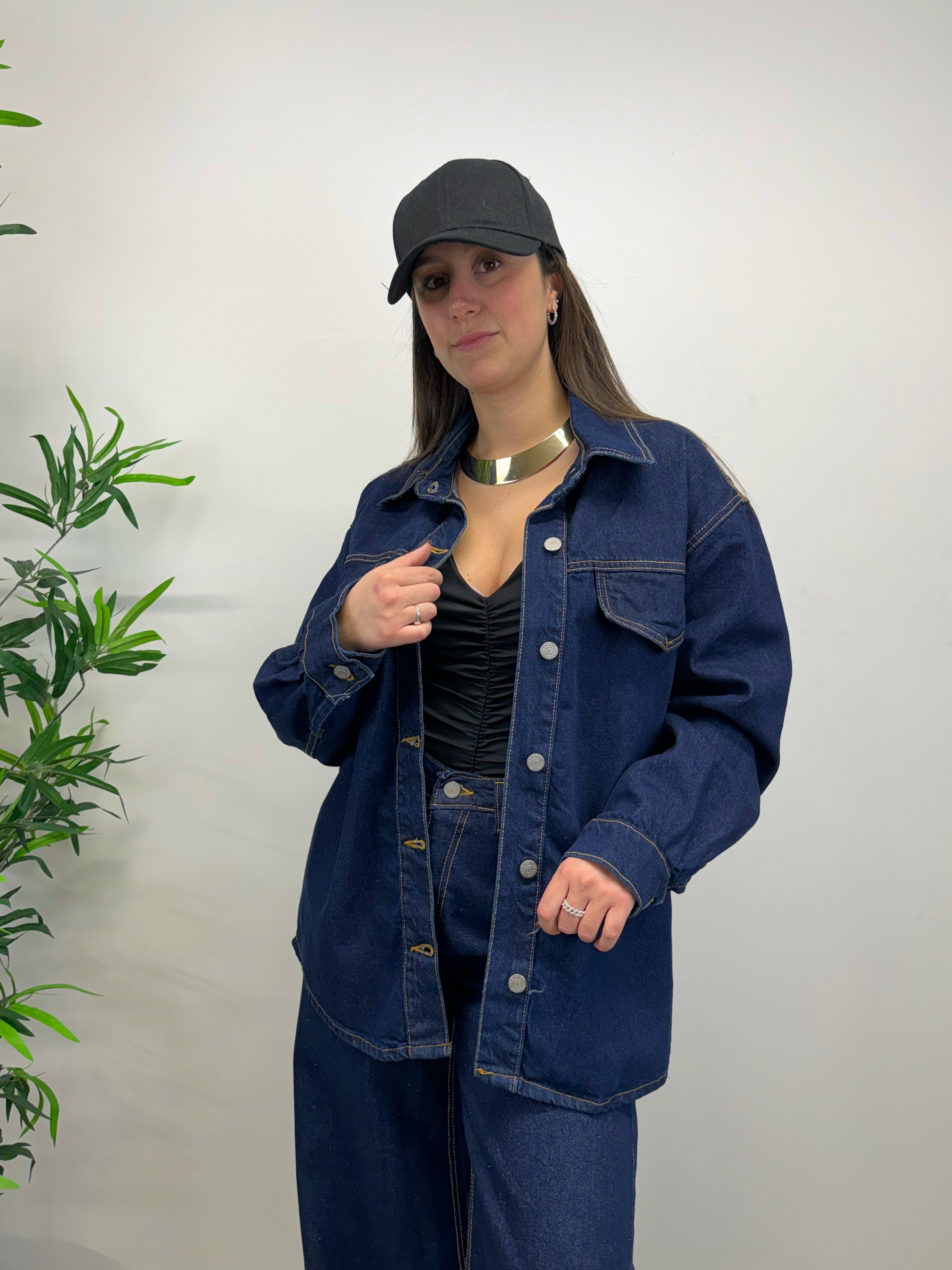 Completo denim scuro