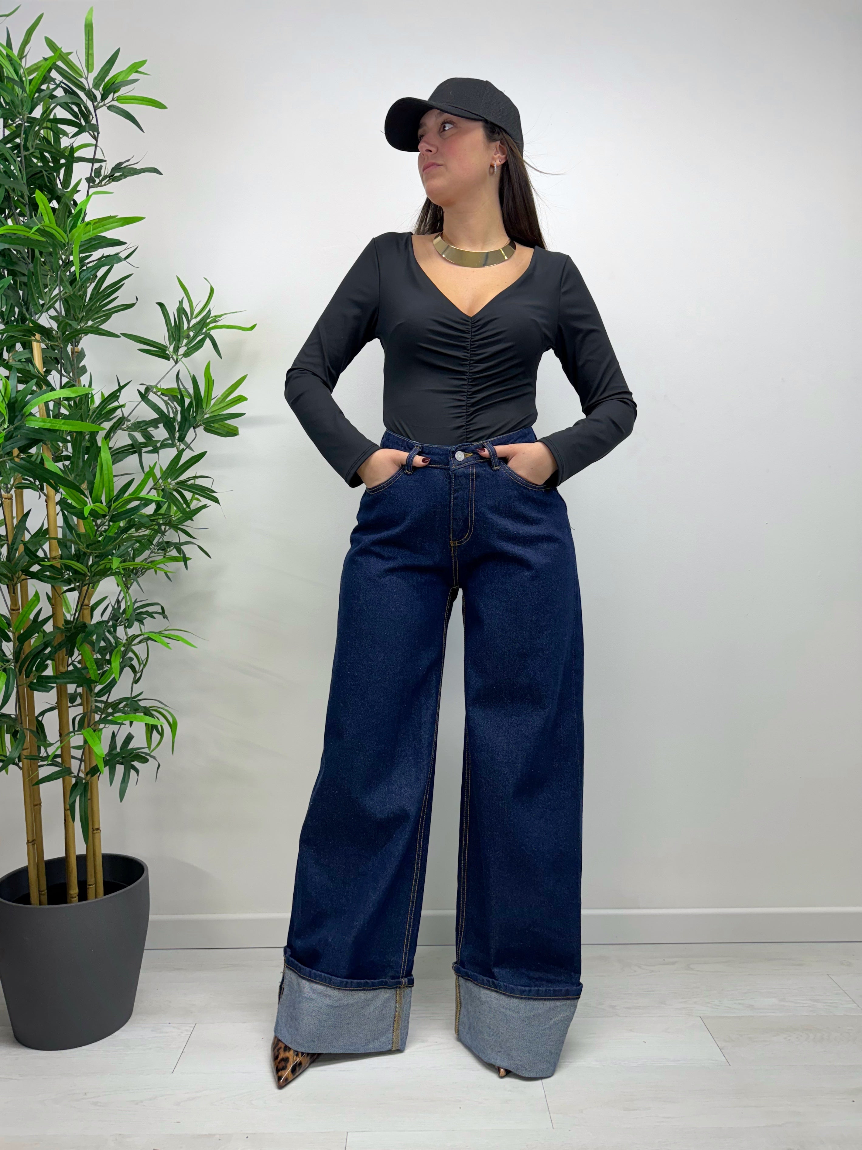 Completo denim scuro