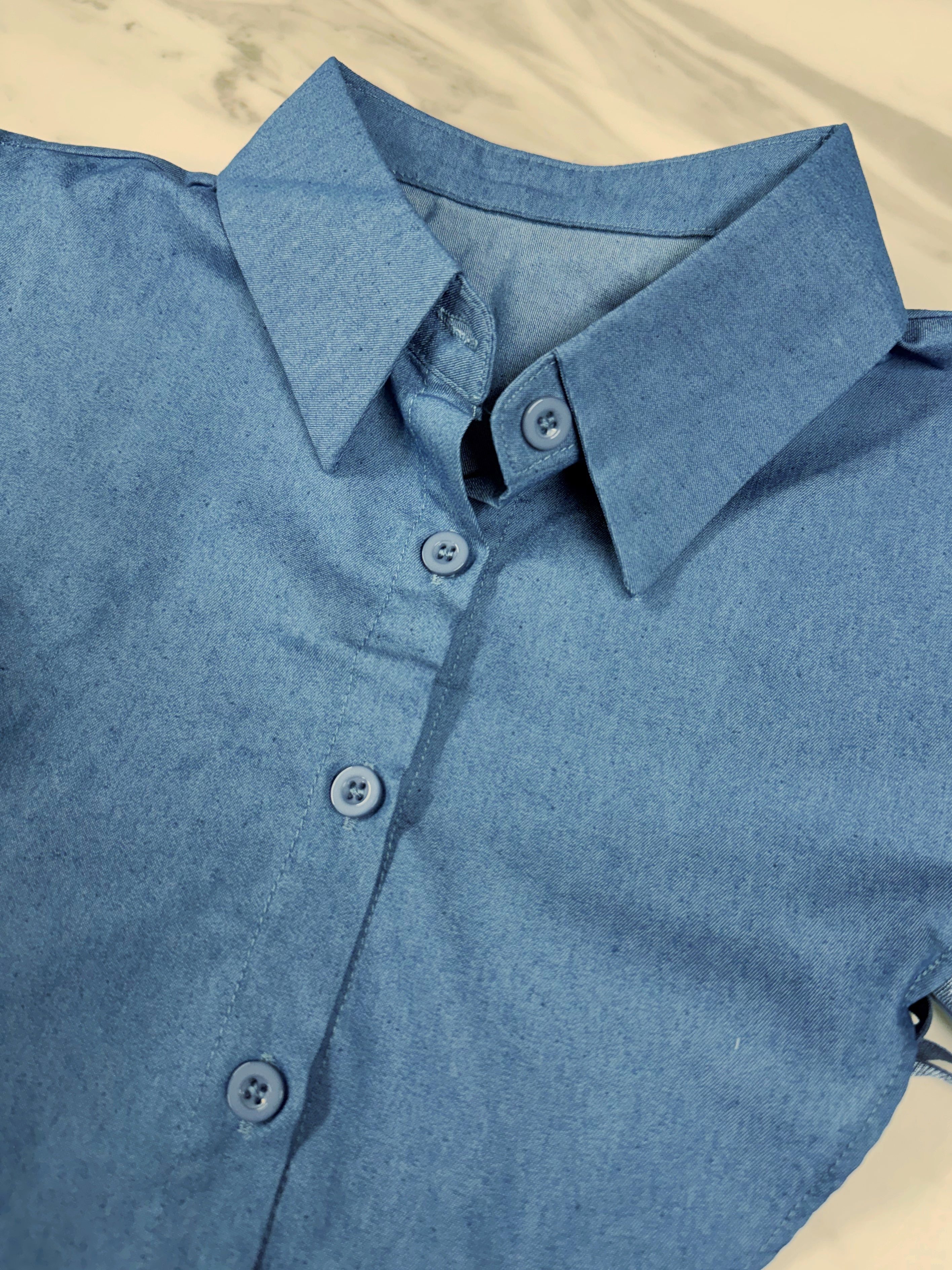Colletto camicia jeans