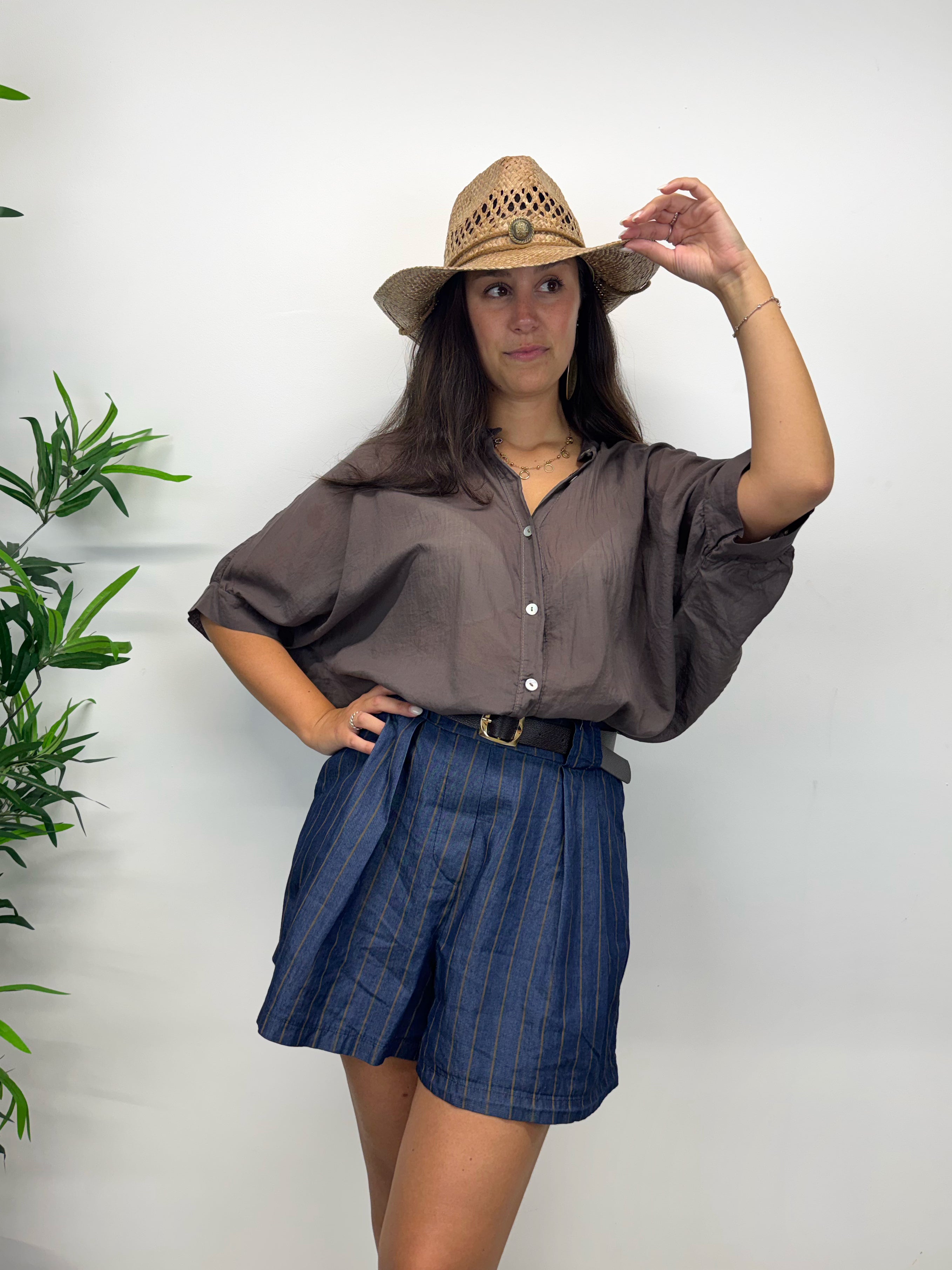 Shorts in denim leggero
