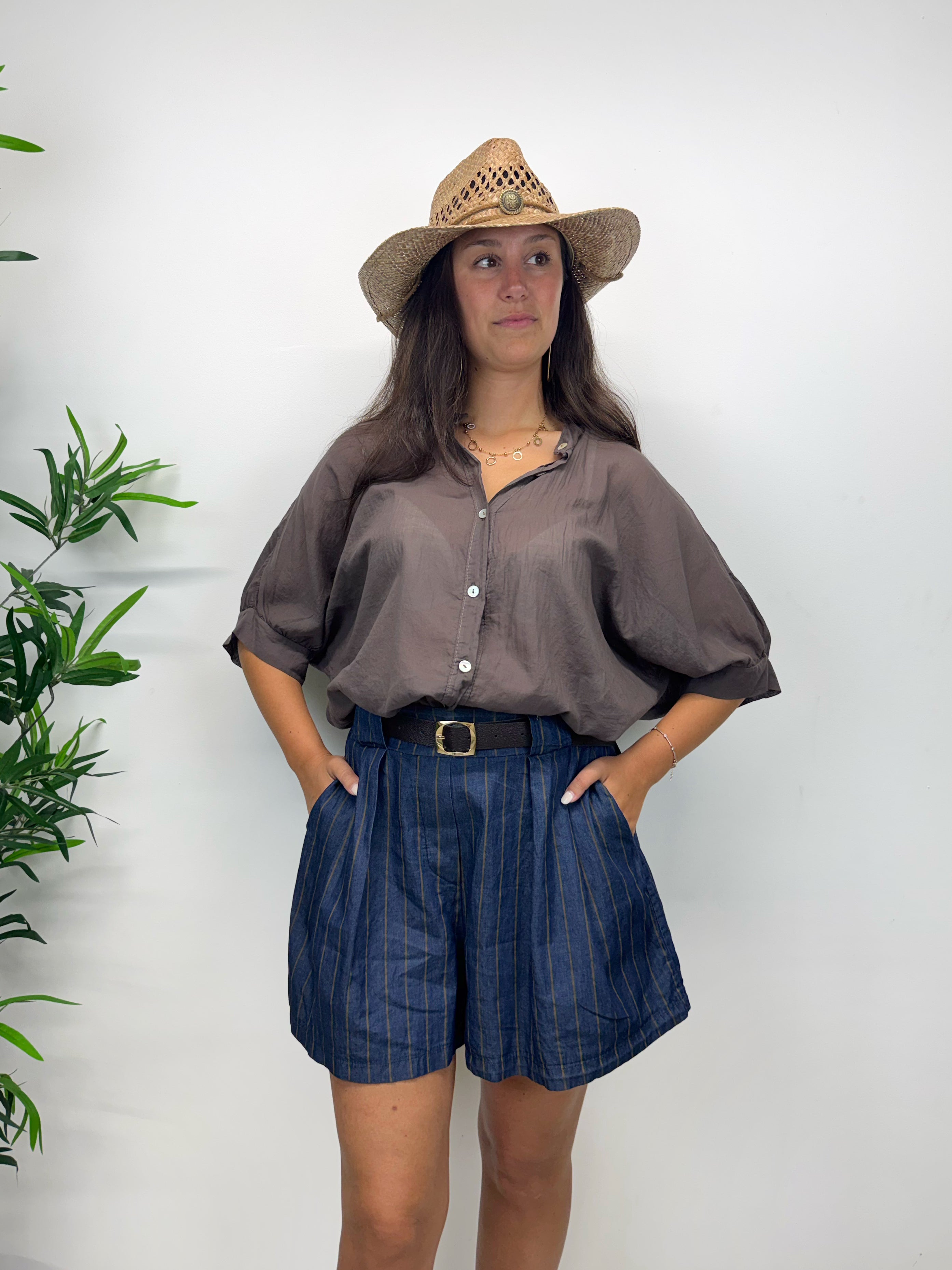 Shorts in denim leggero