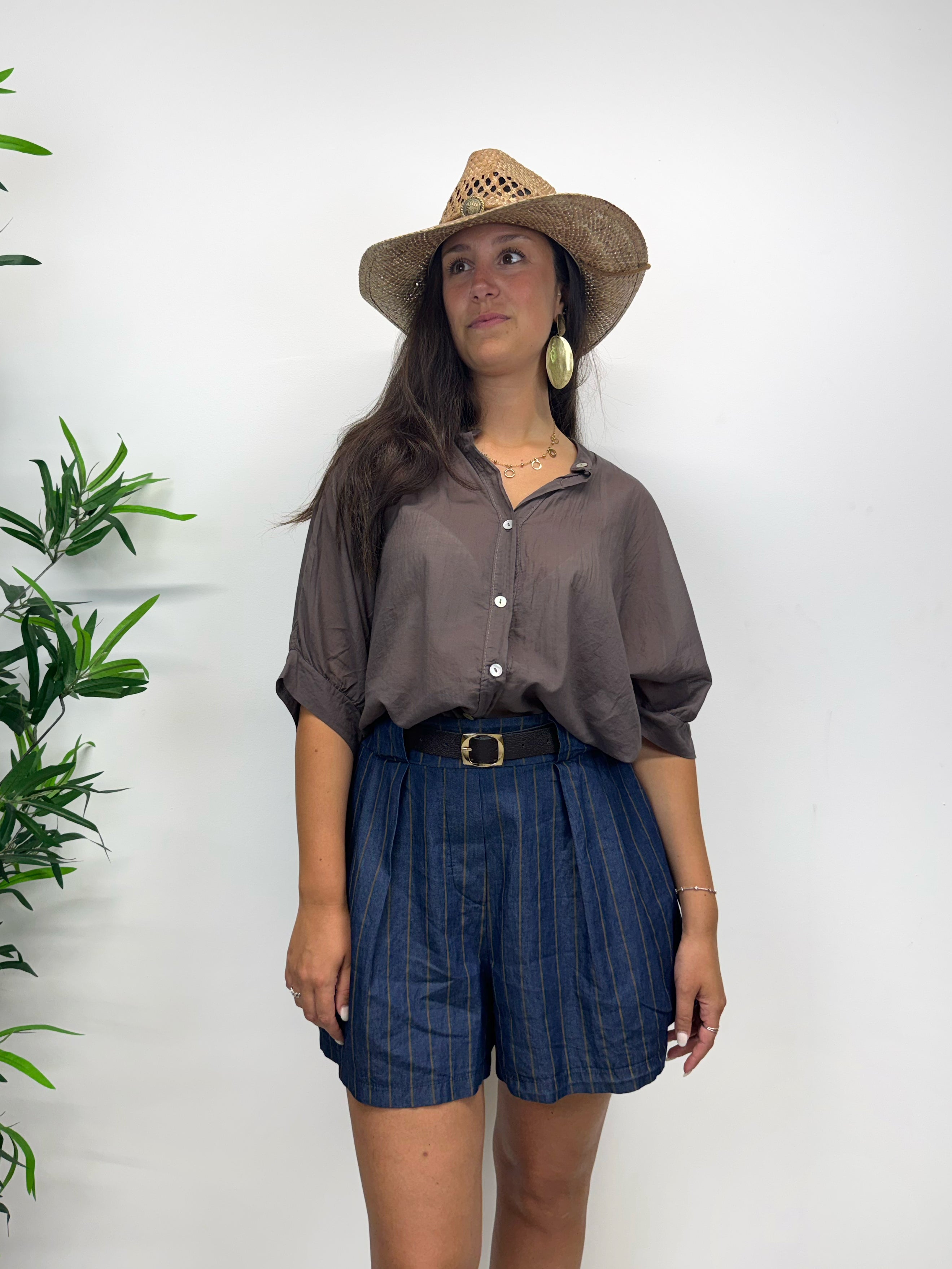Shorts in denim leggero