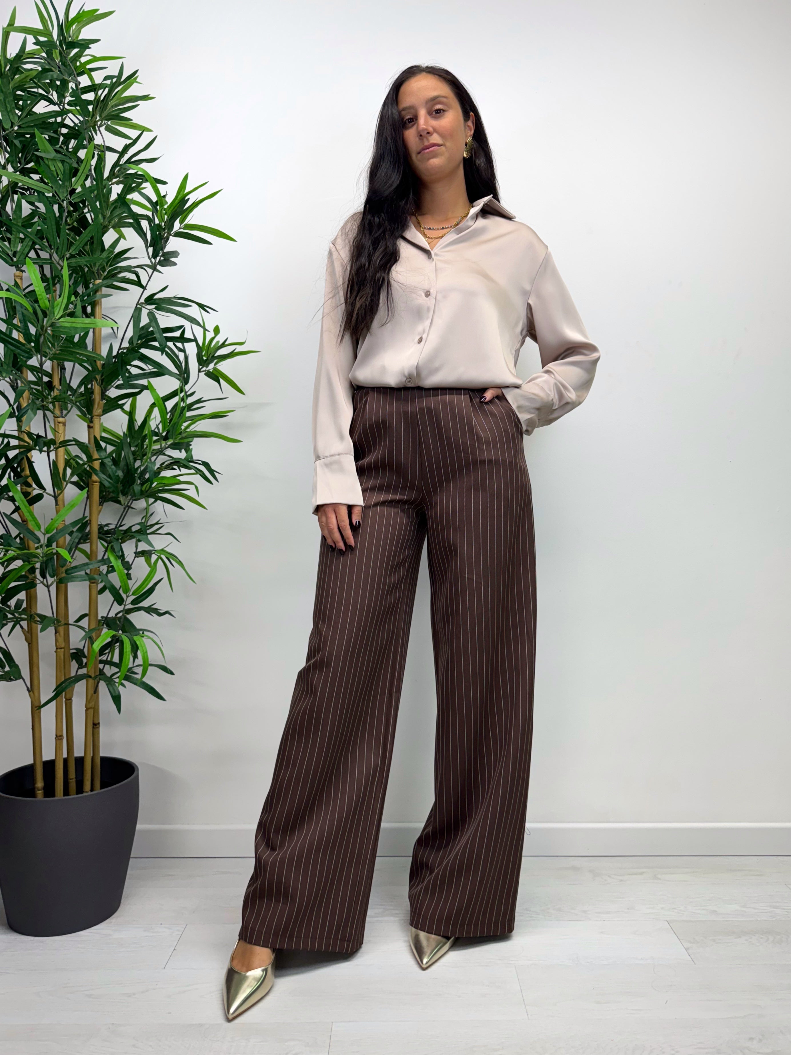 Pantaloni NY cioccolato