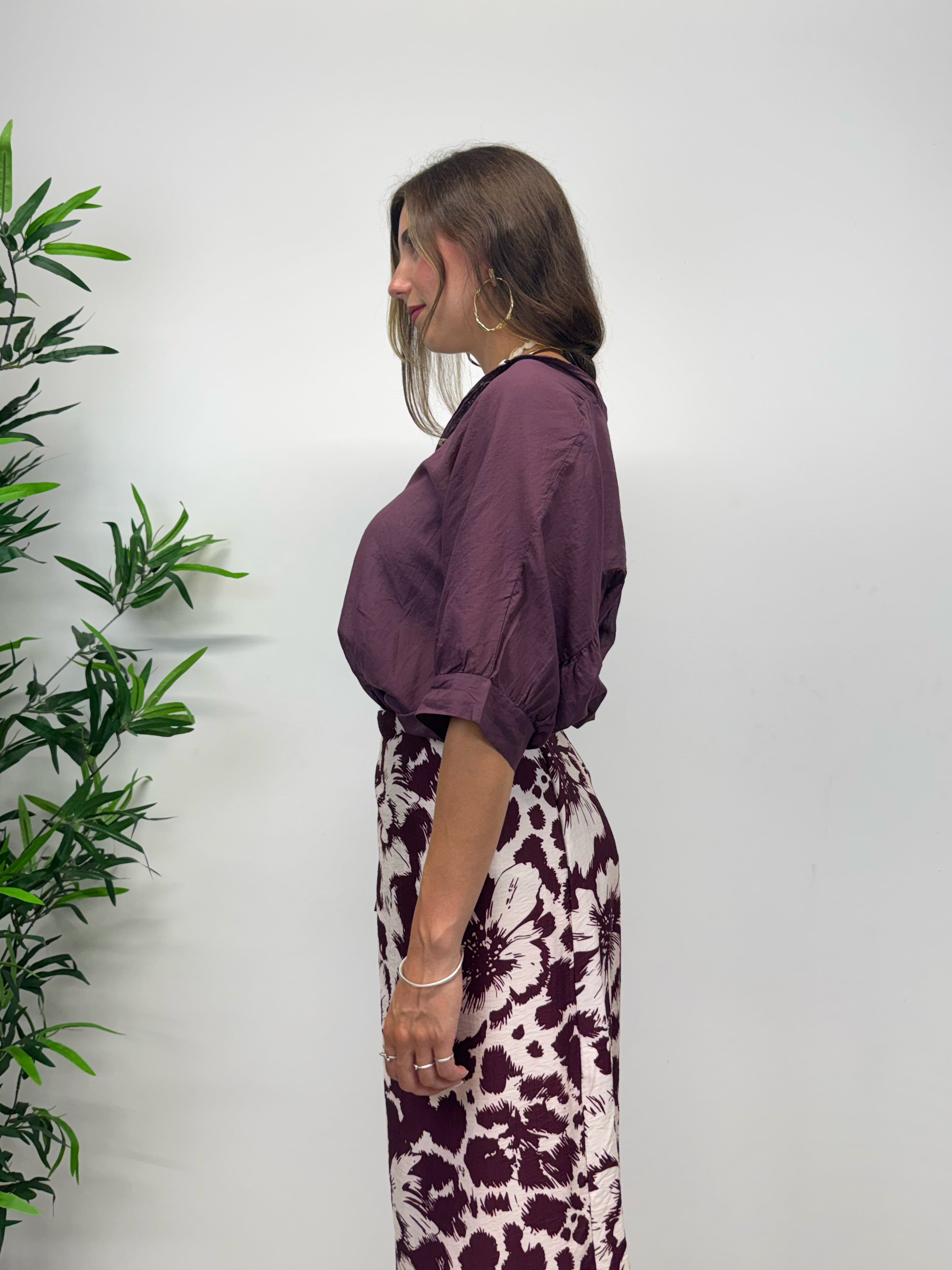 Camicia MERIDA vino