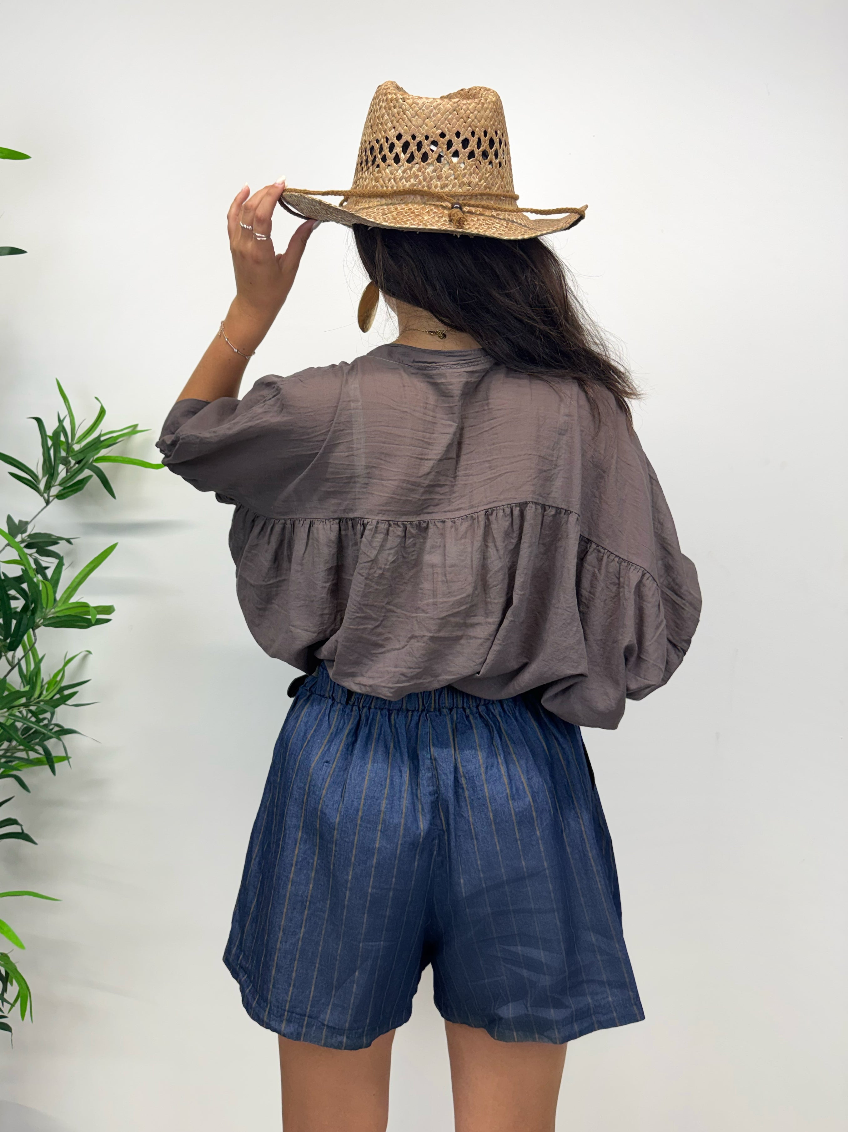 Shorts in denim leggero