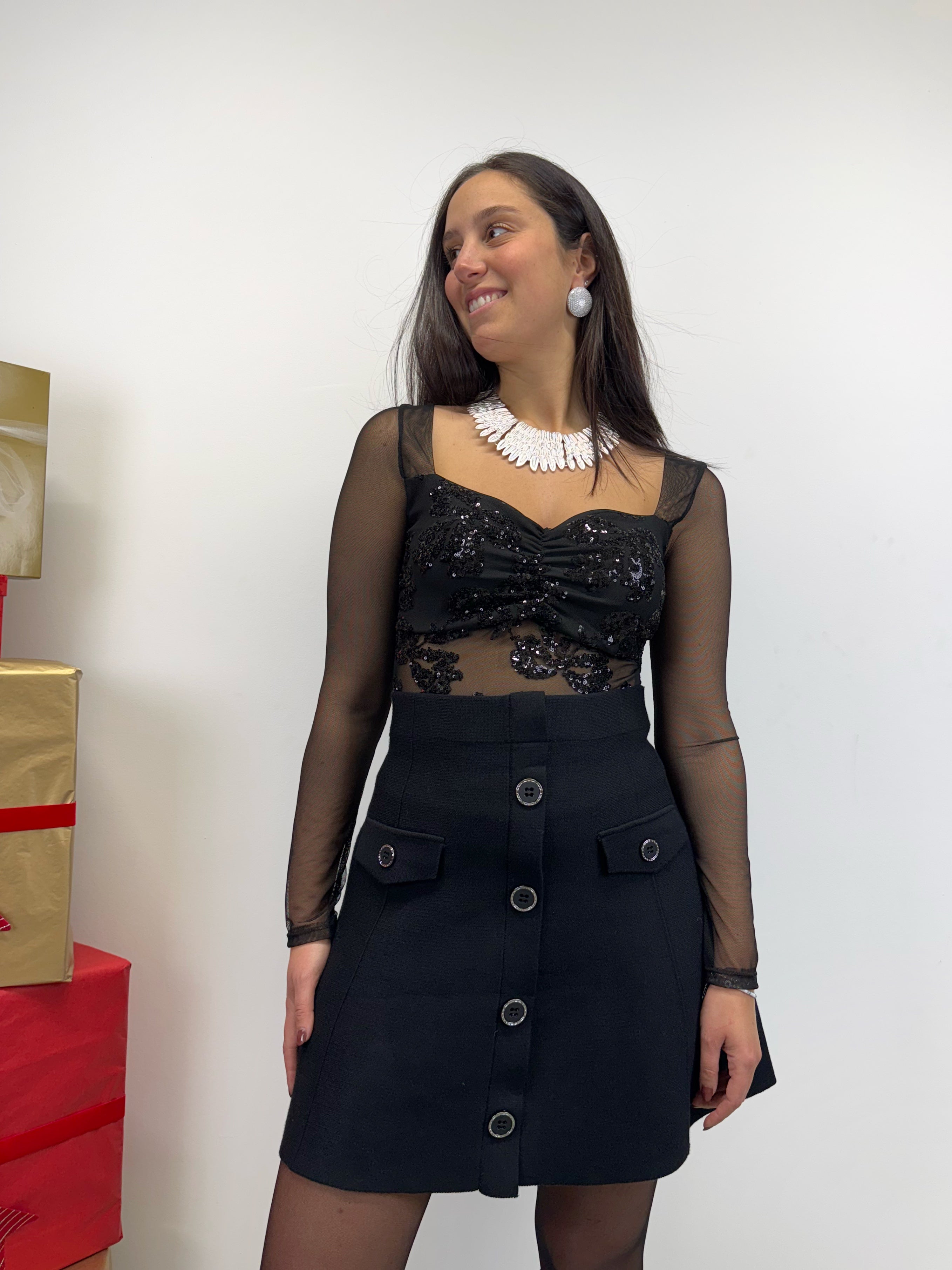 Minigonna BELLS nera