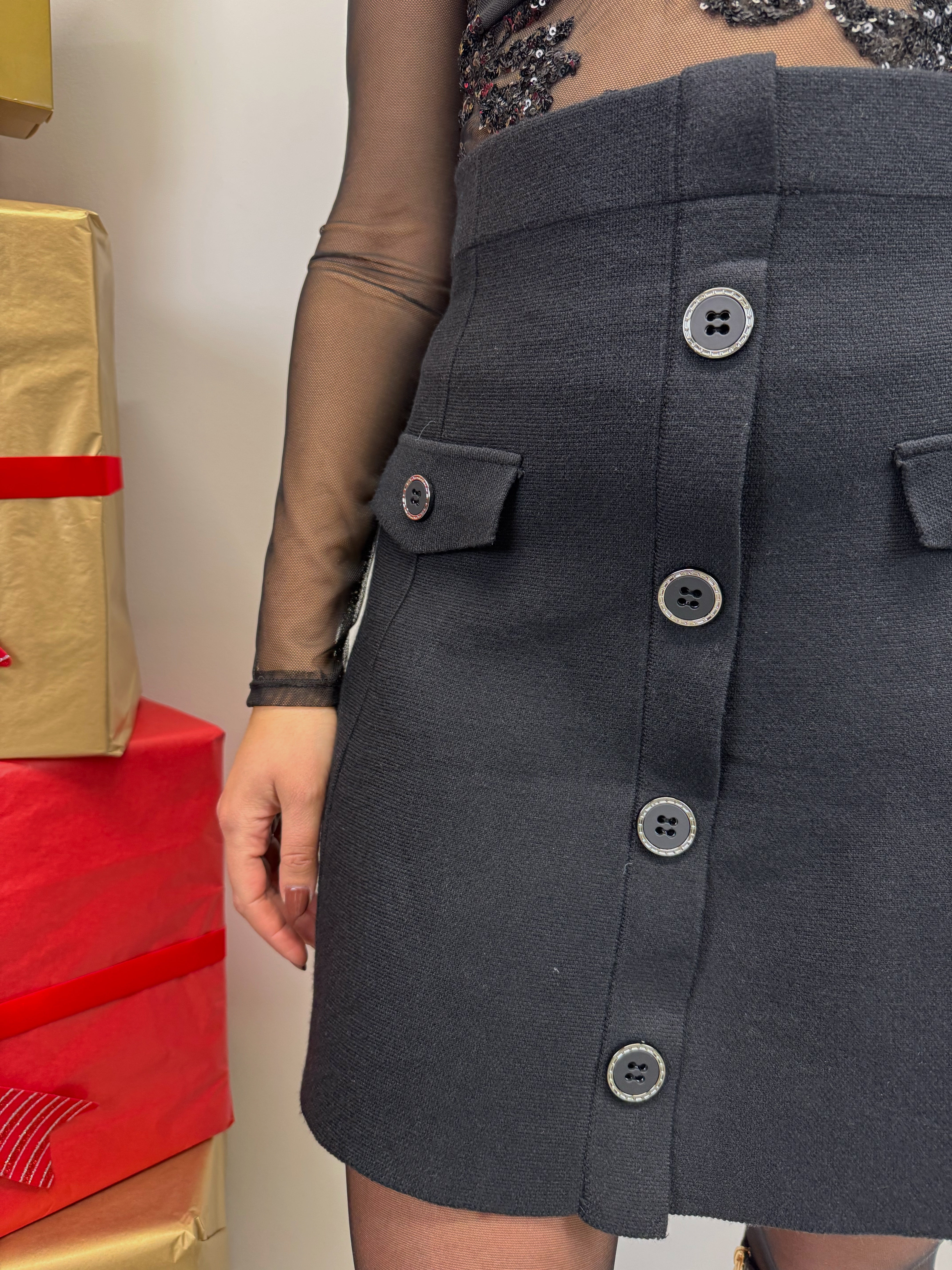 Minigonna BELLS nera