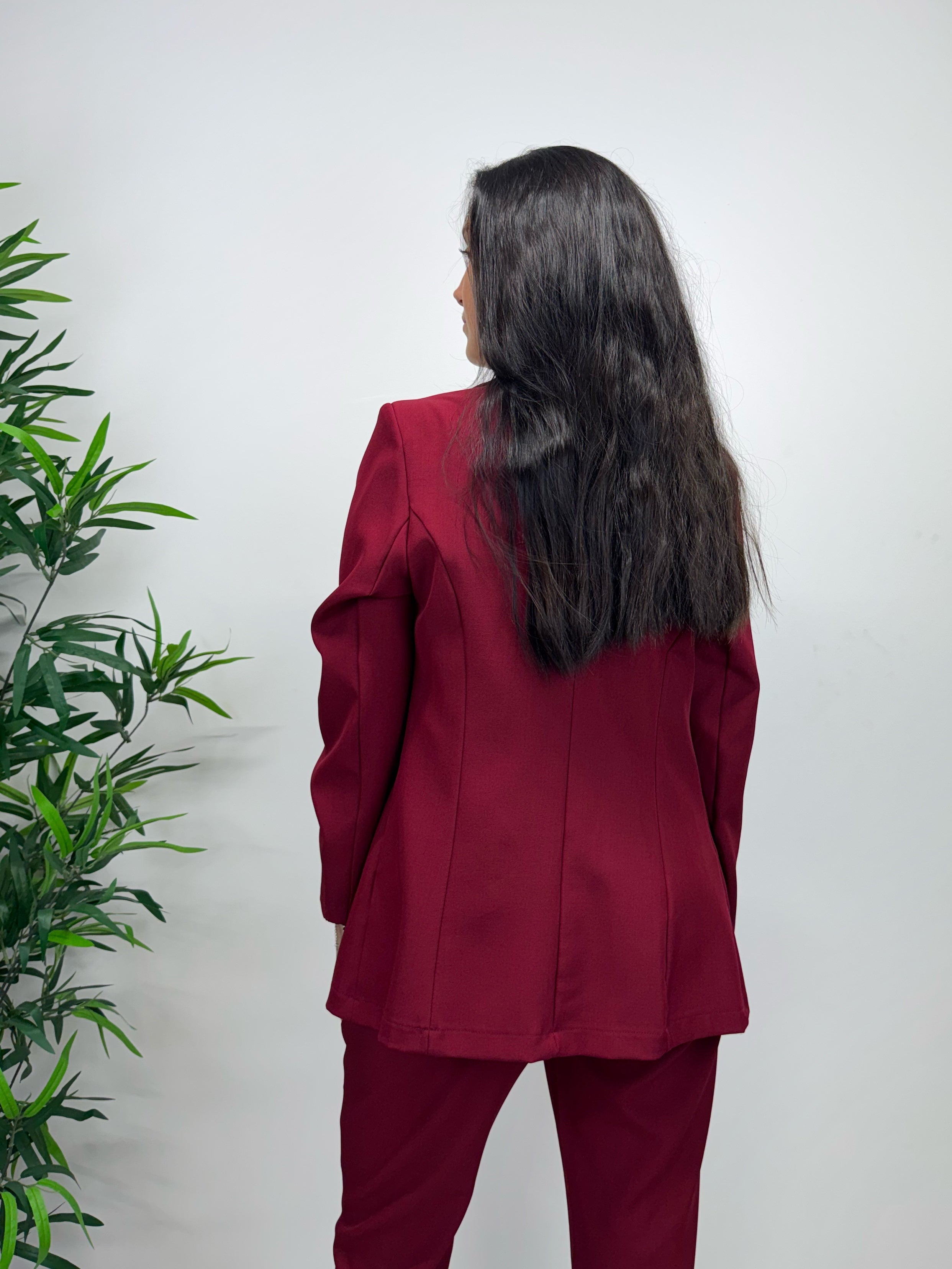 Blazer MARGARET manica lunga fragola