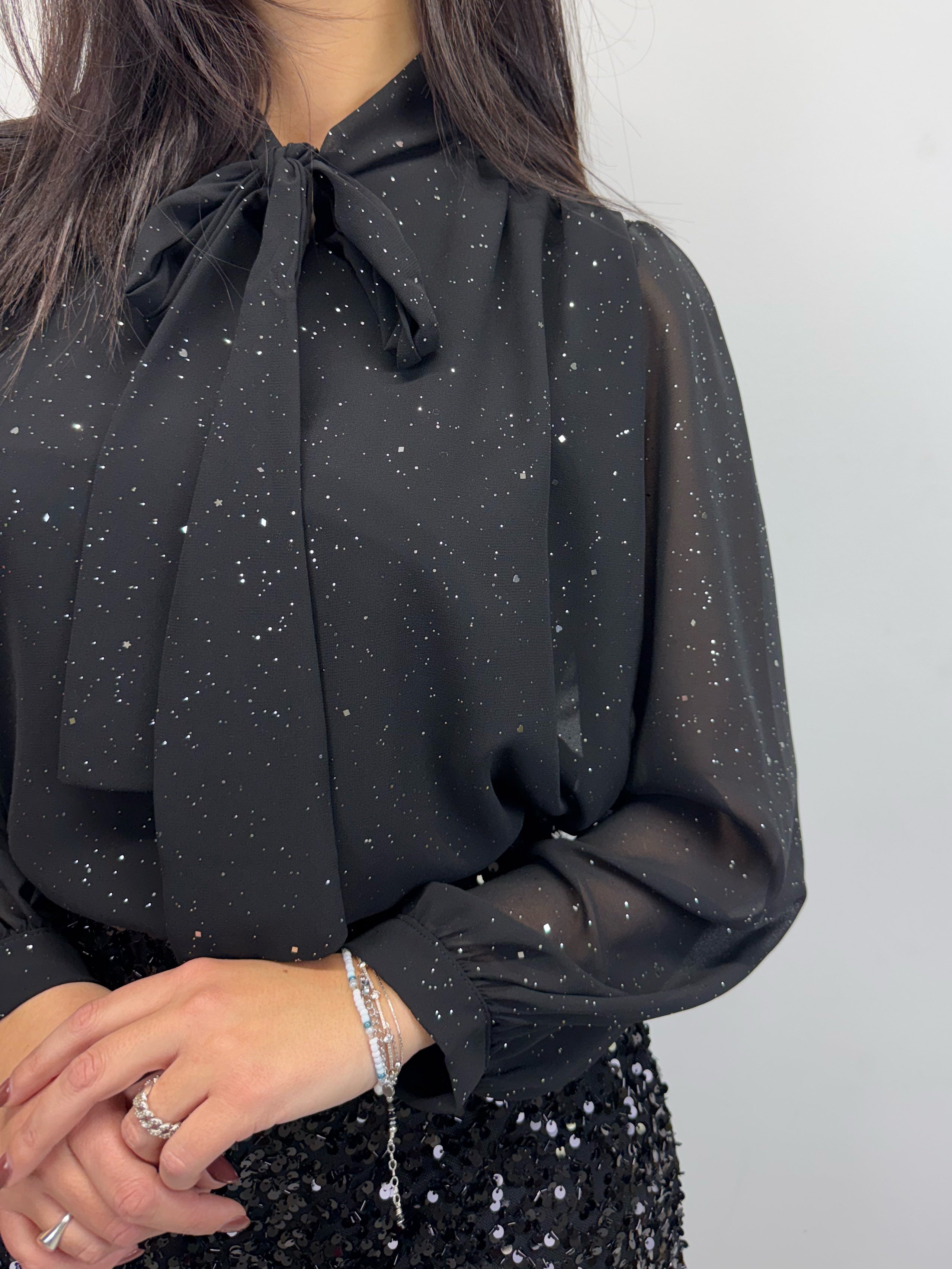 Blusa SHINE nera