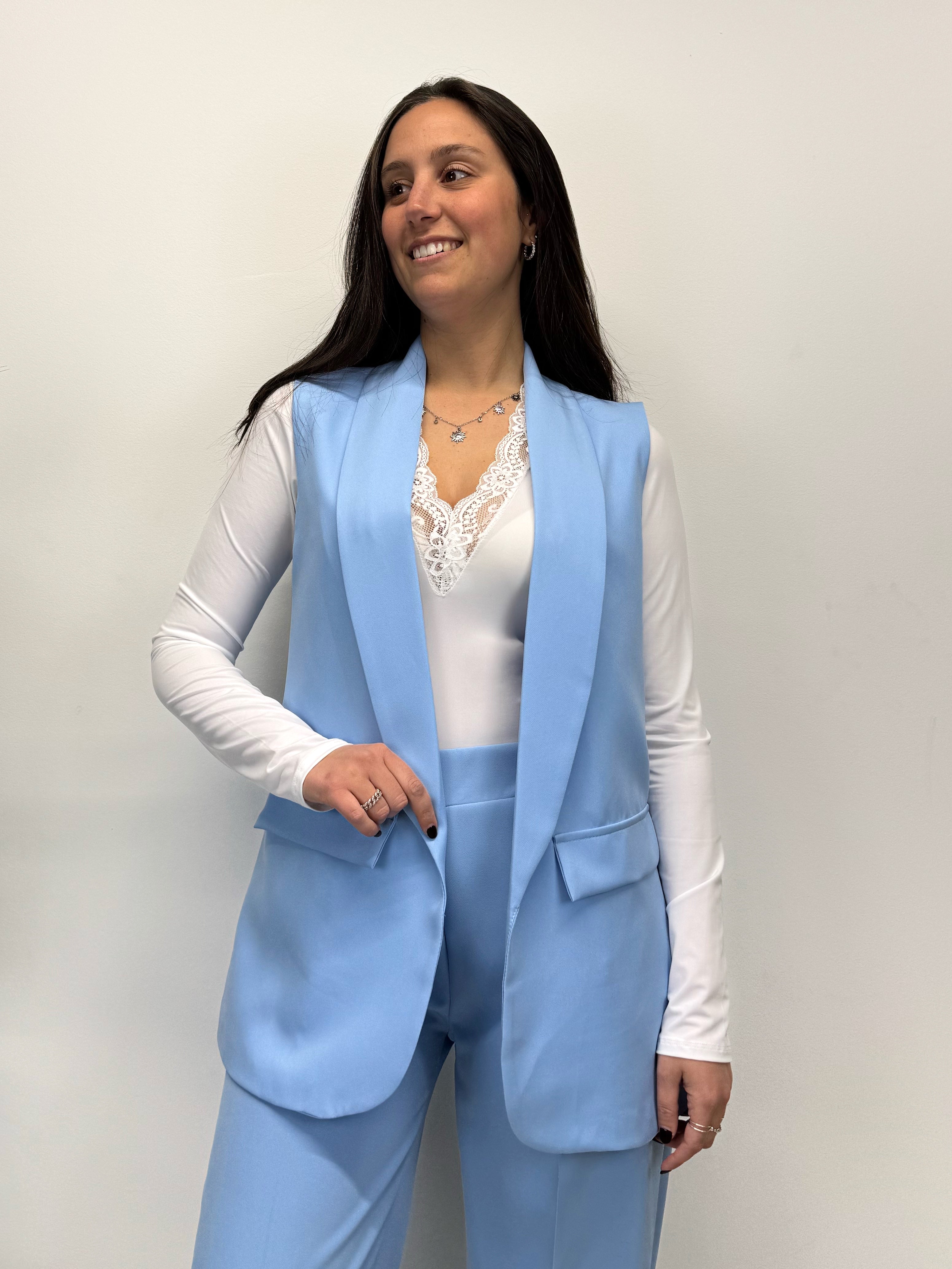 Gilet DORA celeste