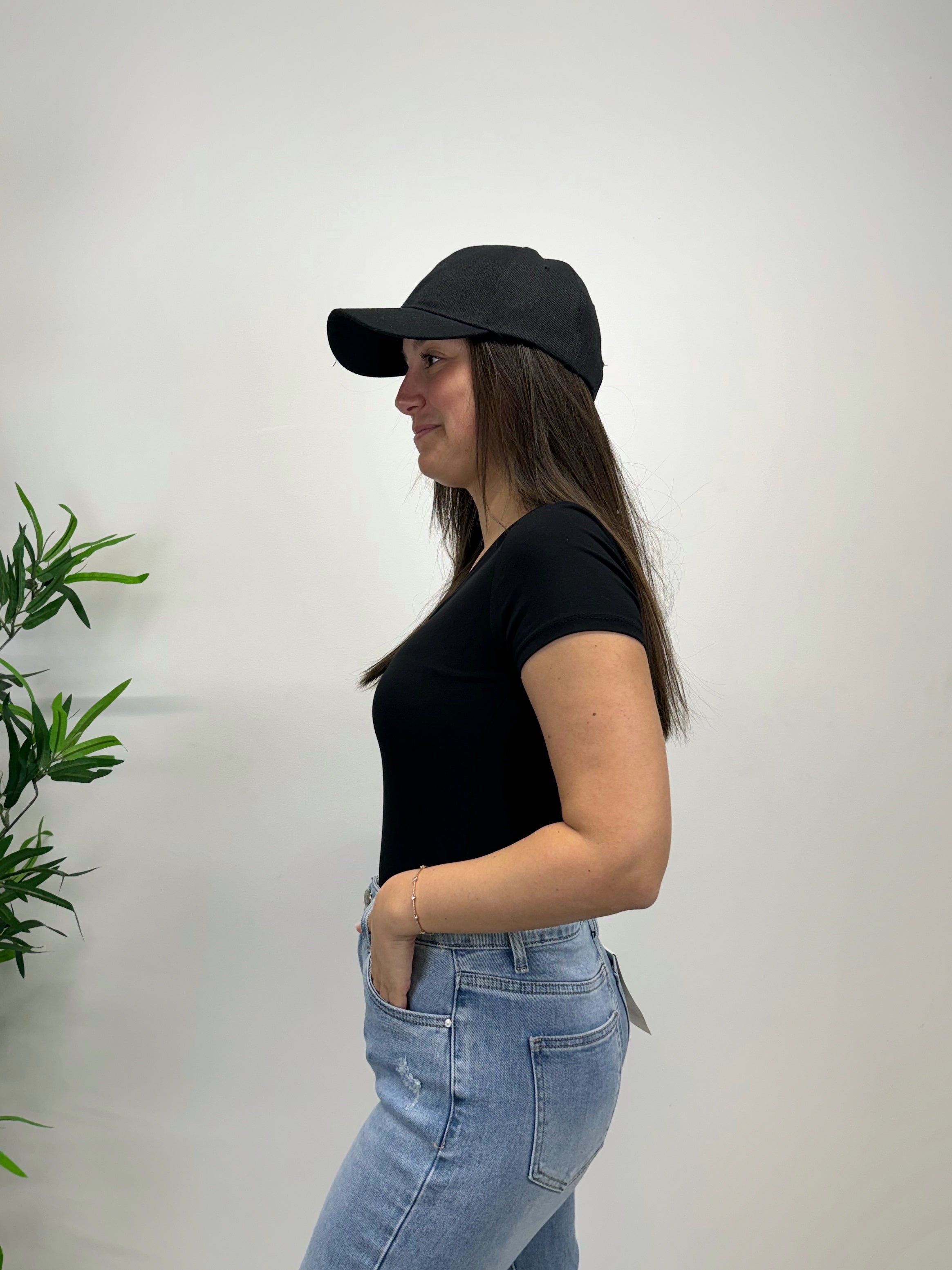 T-shirt scollo a V +colori