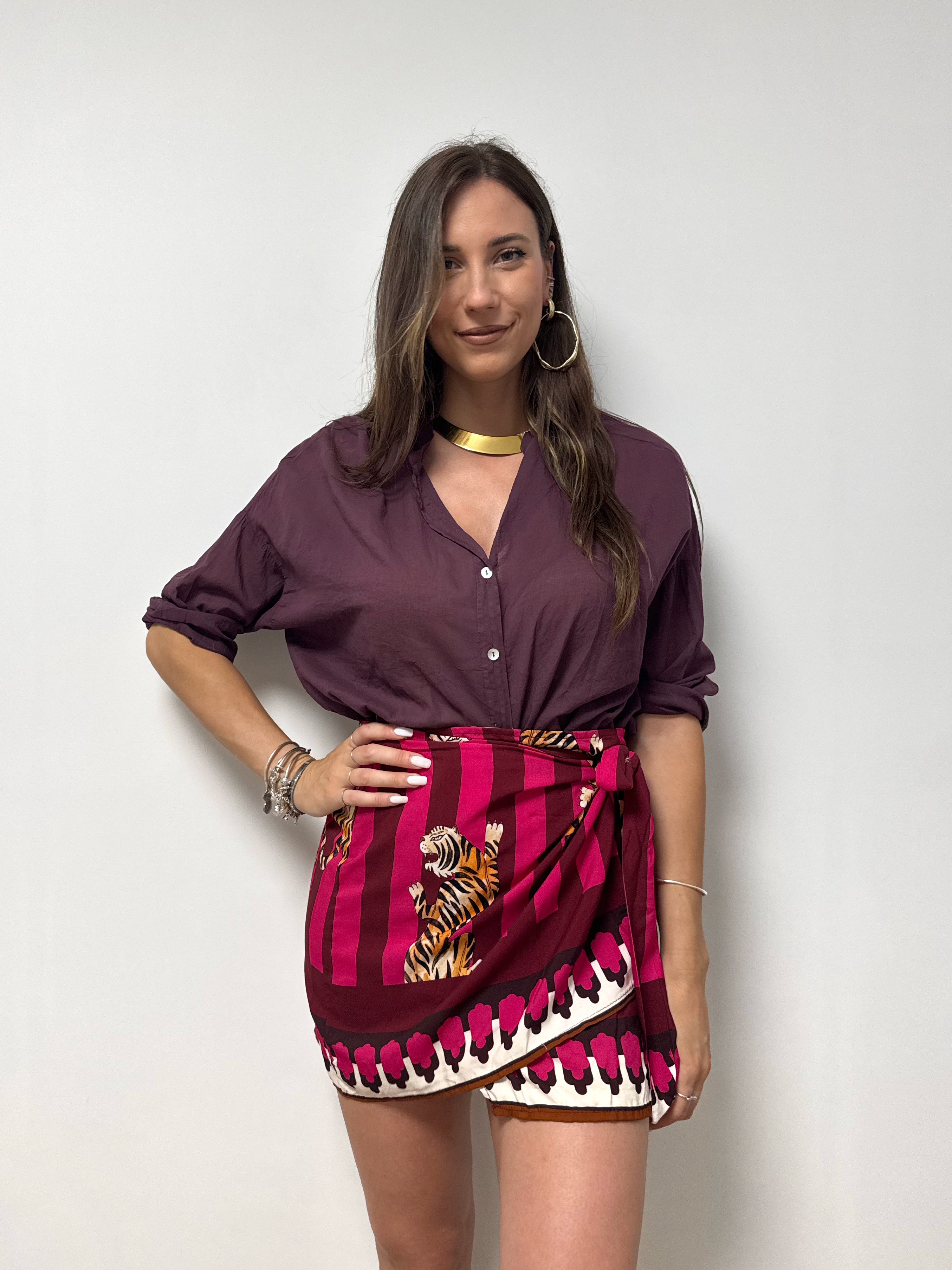 Camicia MERIDA vino