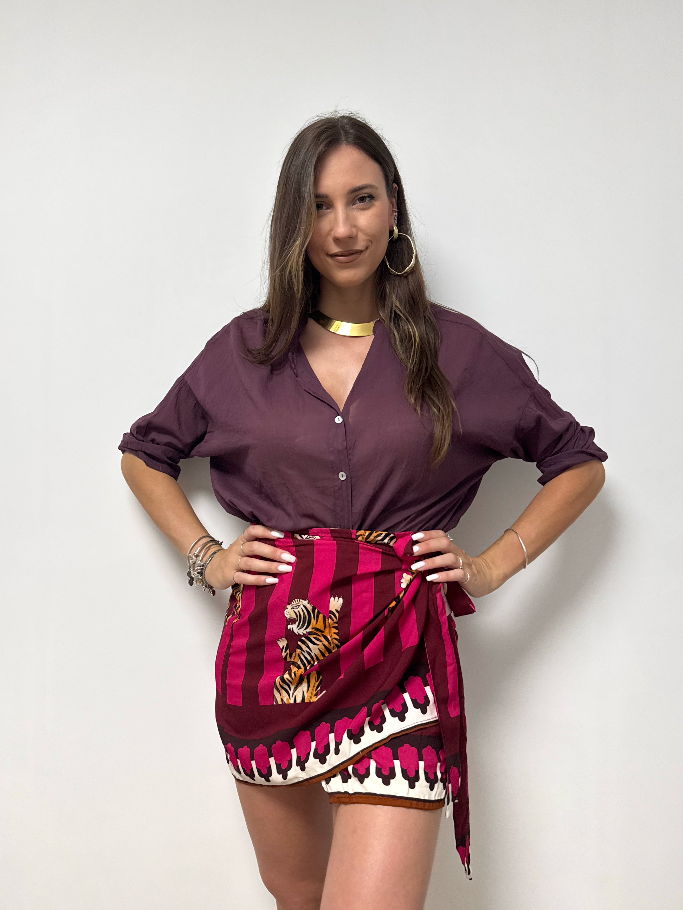 Camicia MERIDA vino