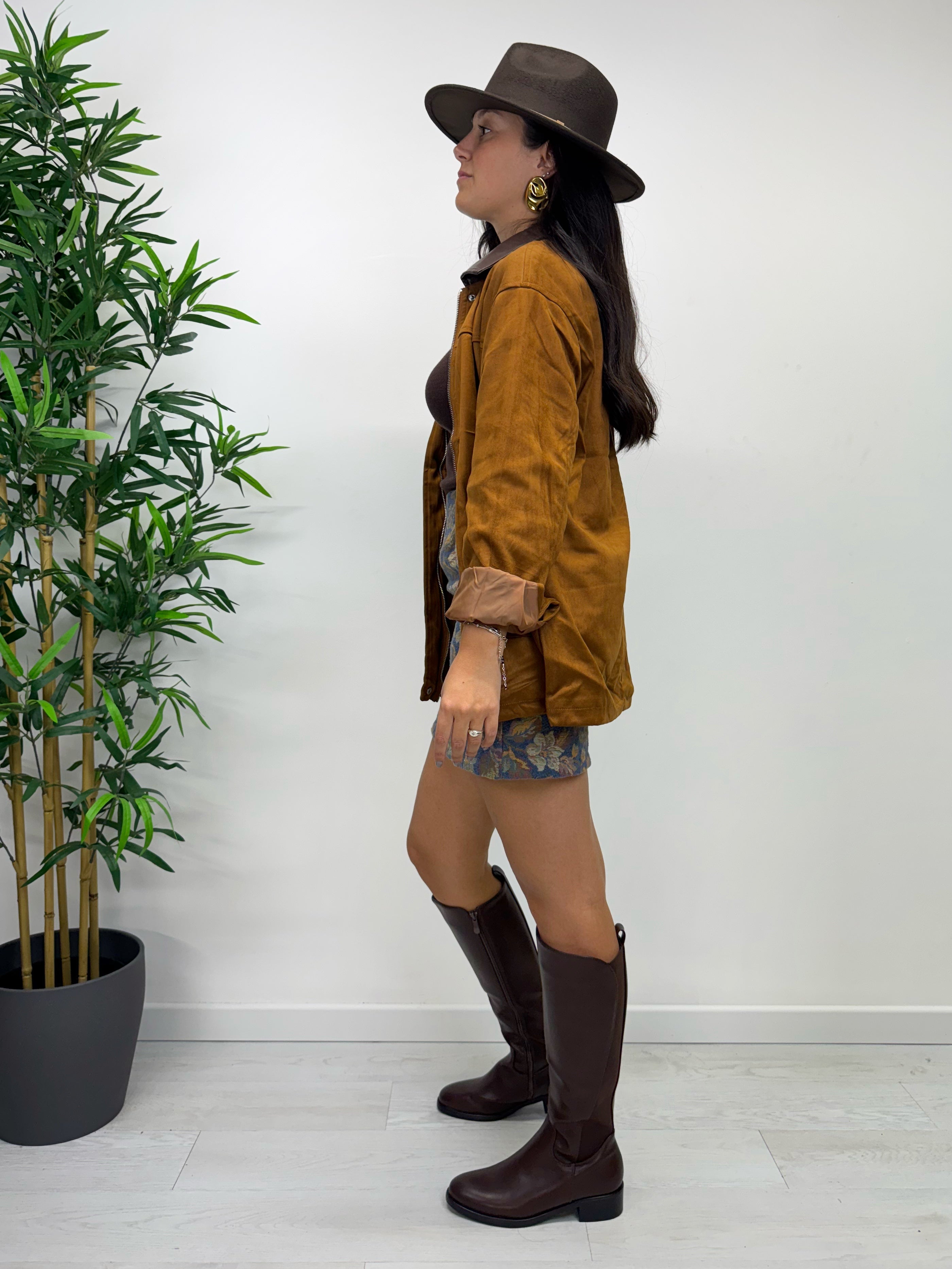 Bomber VINTAGE caramello