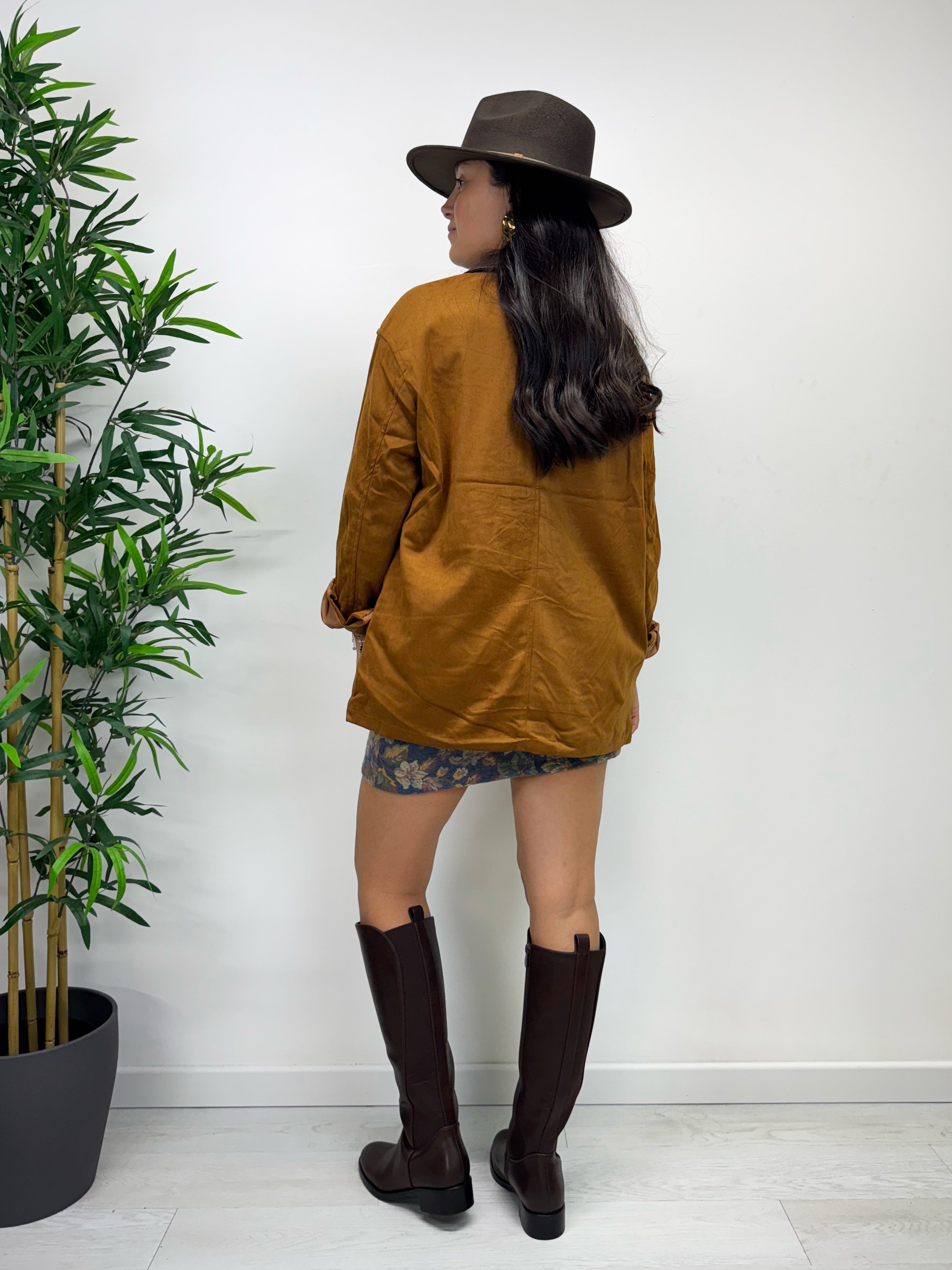 Bomber VINTAGE caramello