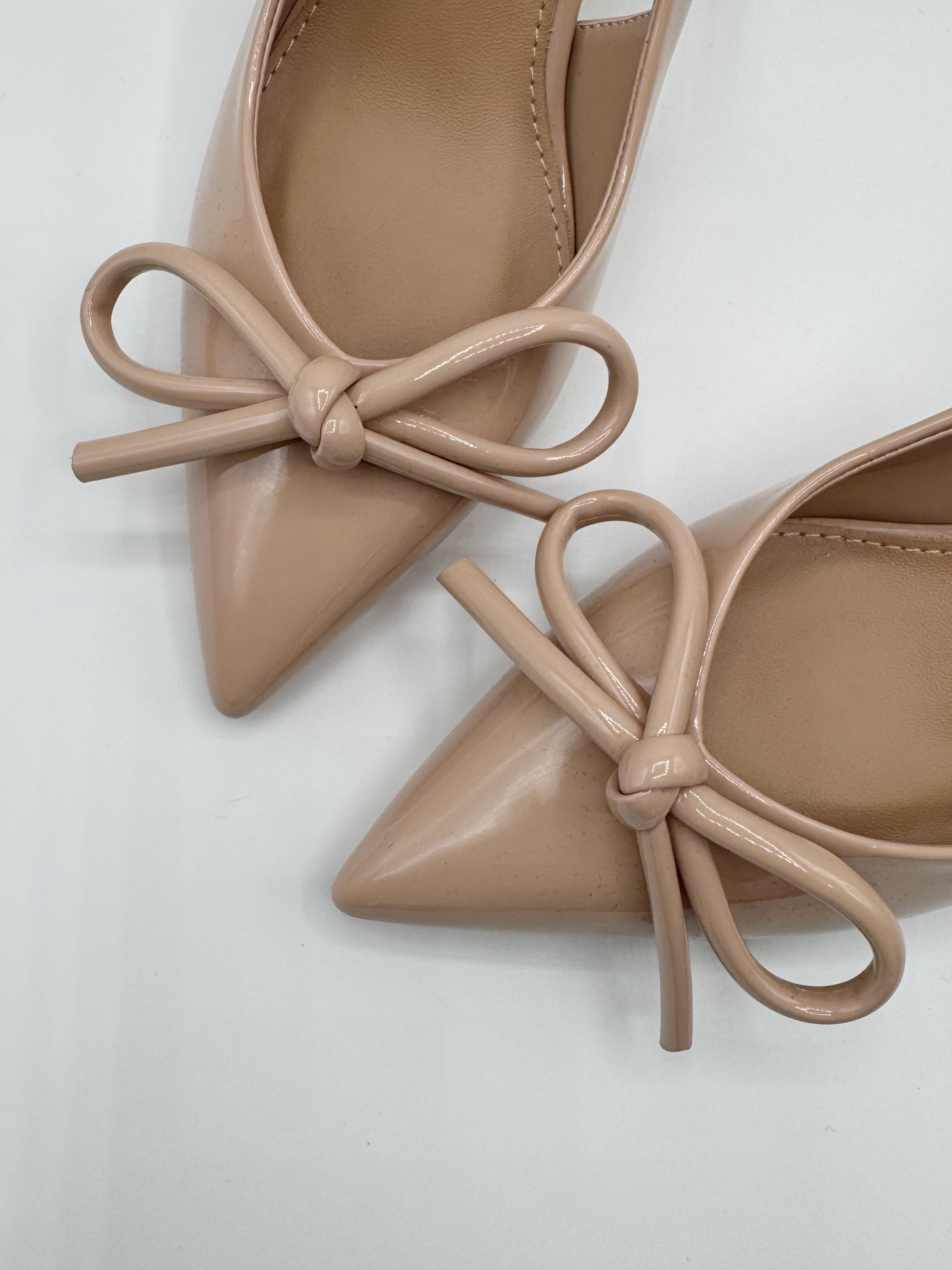 Slingback BOW nude