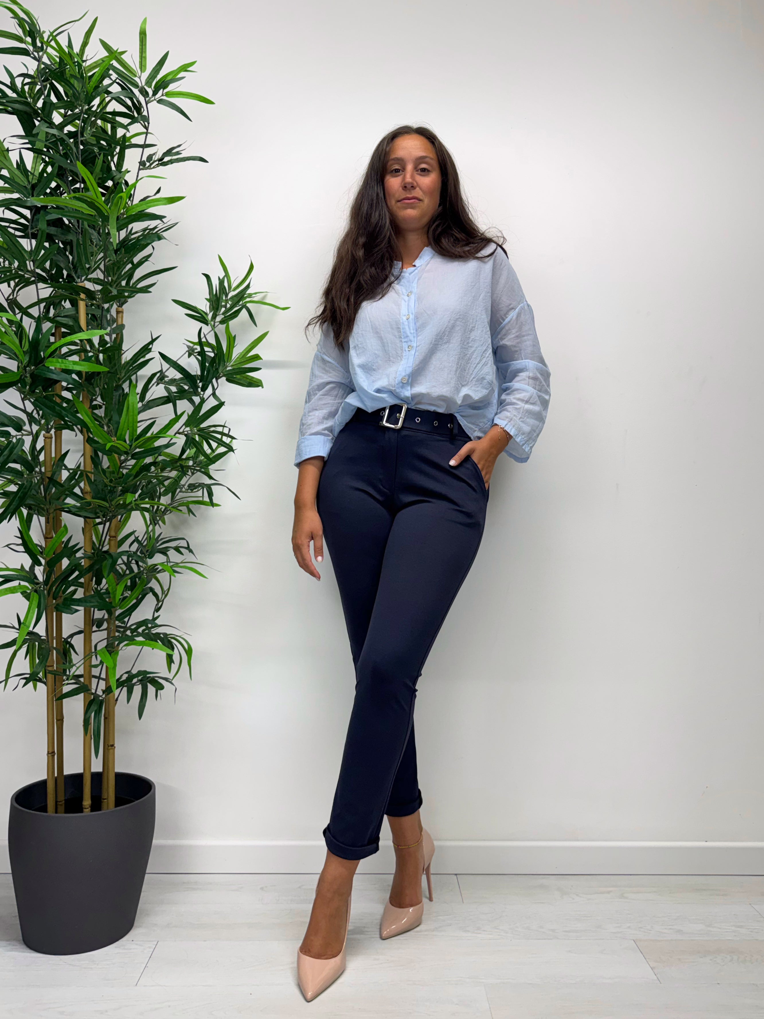 Pantaloni ISIDE blu navy
