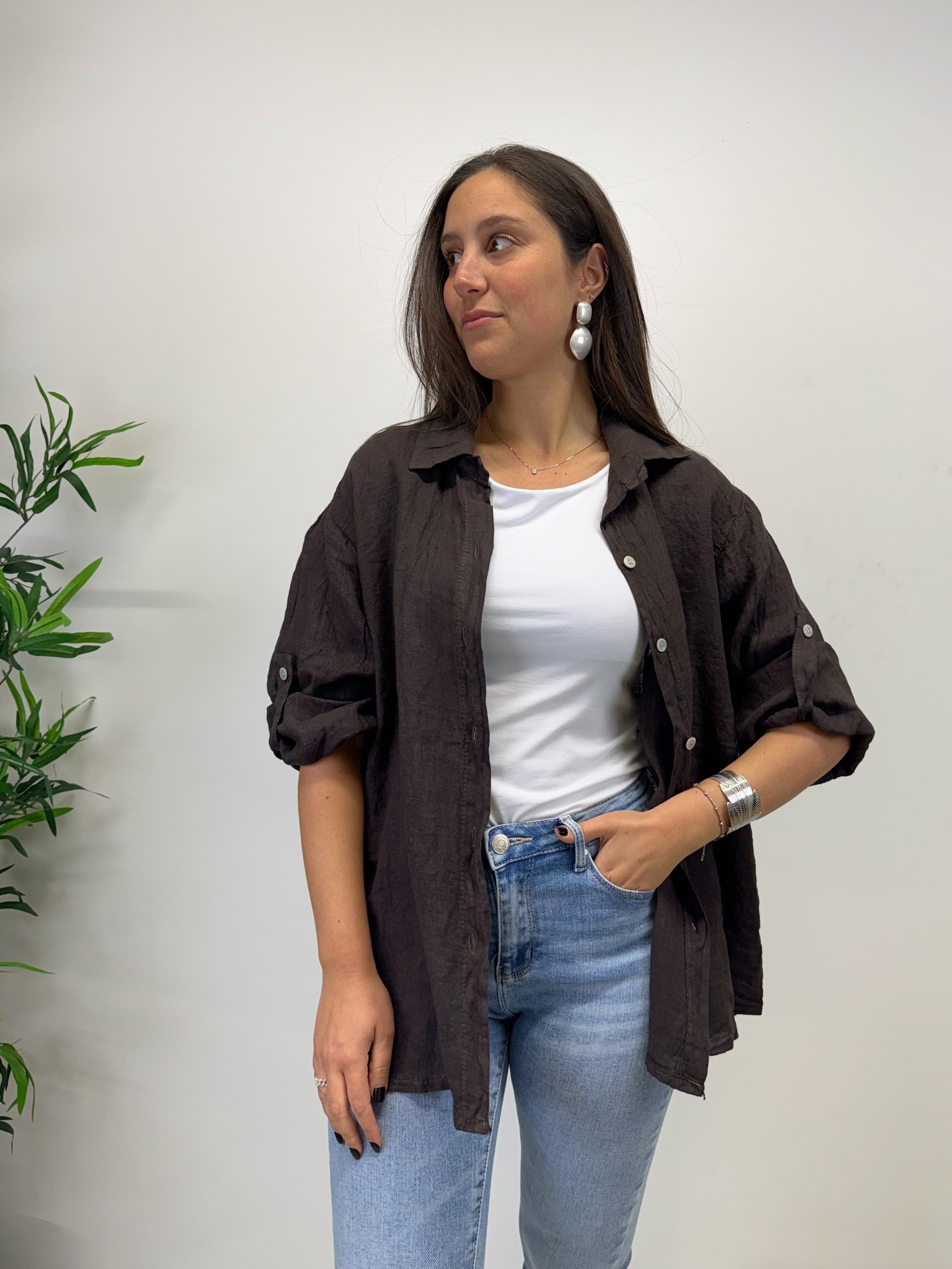 Camicia in lino +colori