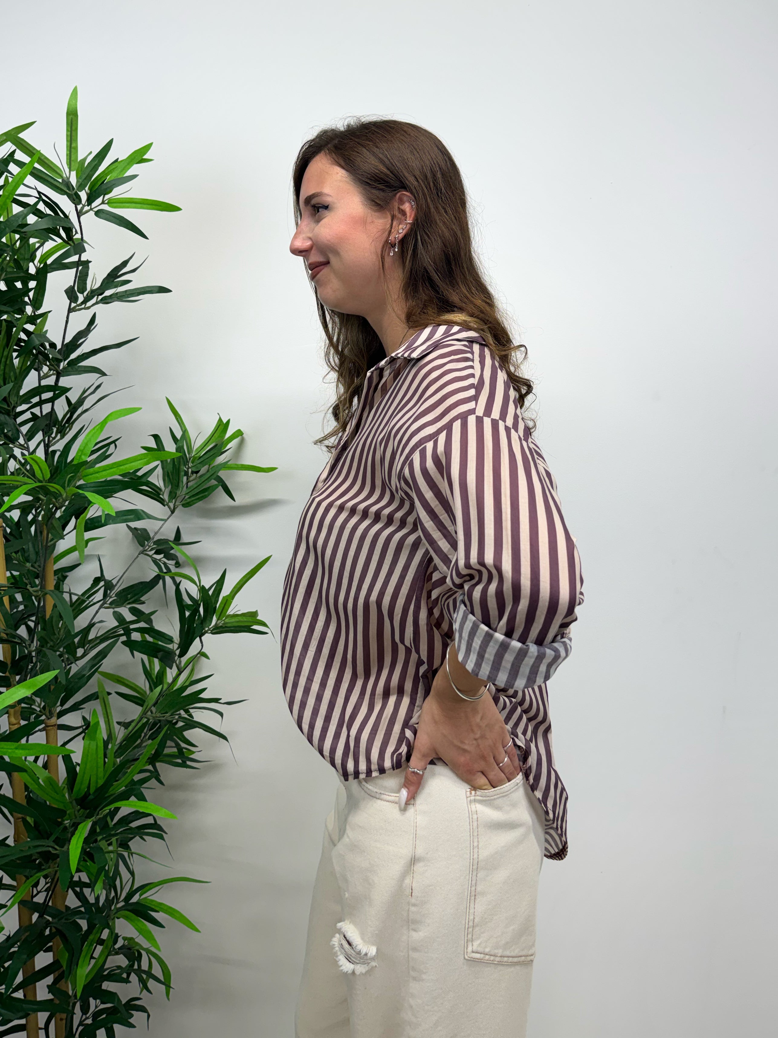 Camicia a righe +colori