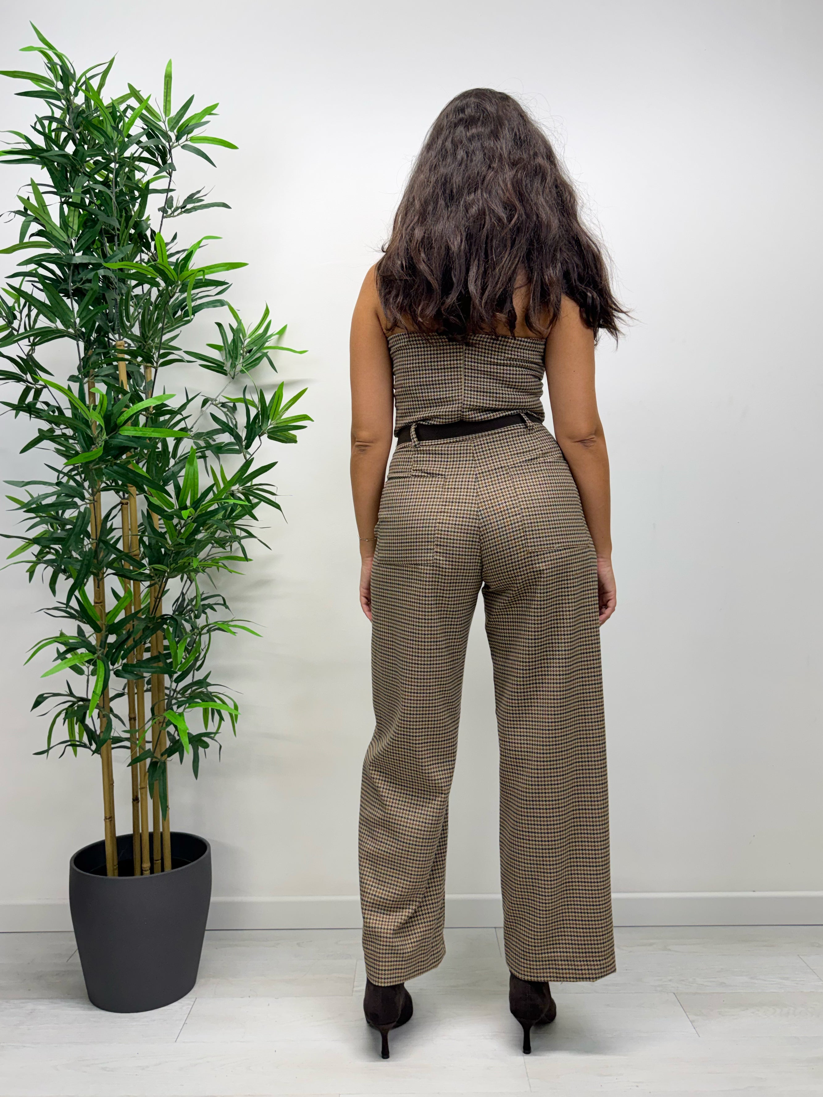 Pantaloni Saiph pied de poule