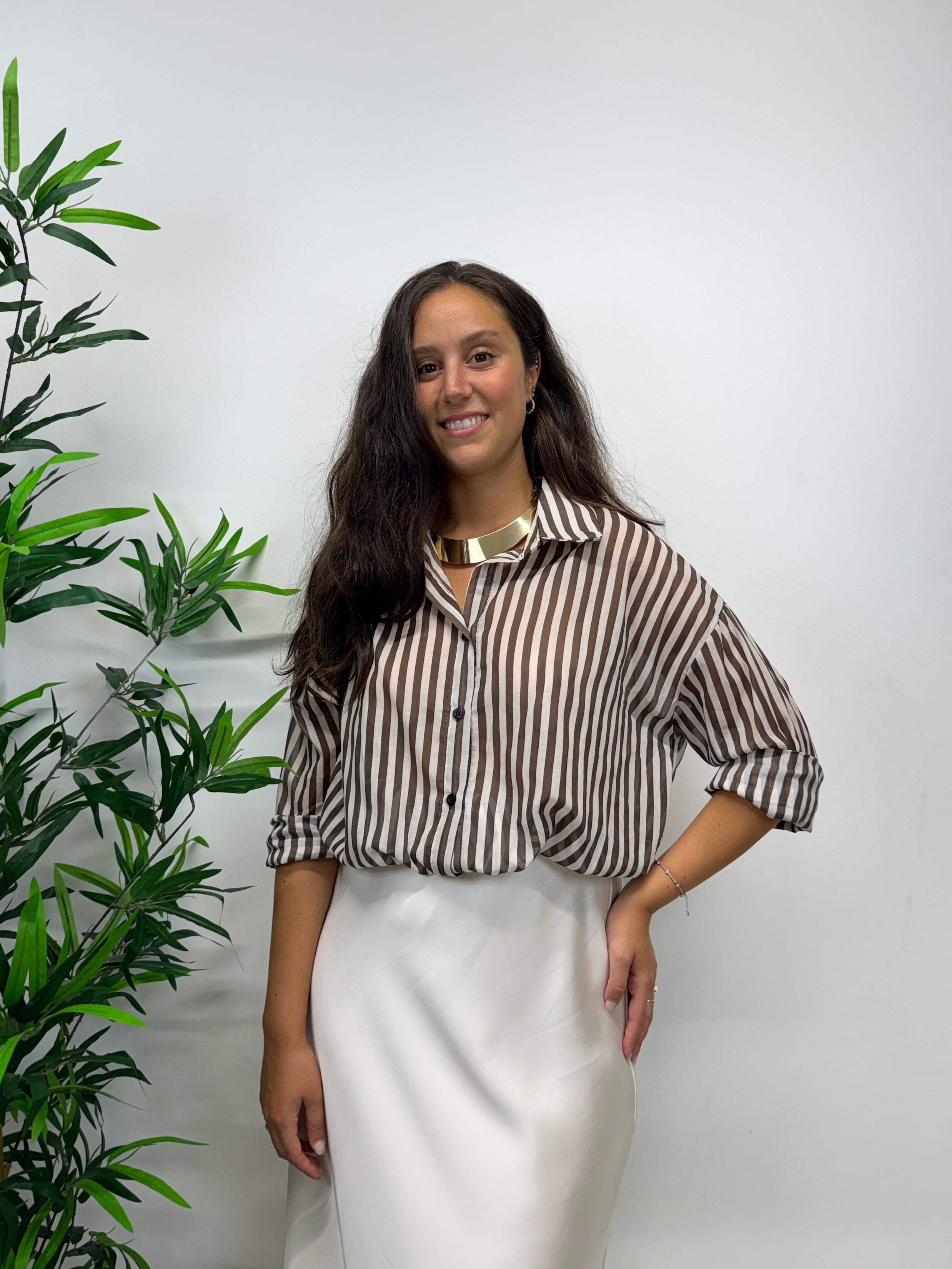 Camicia a righe +colori