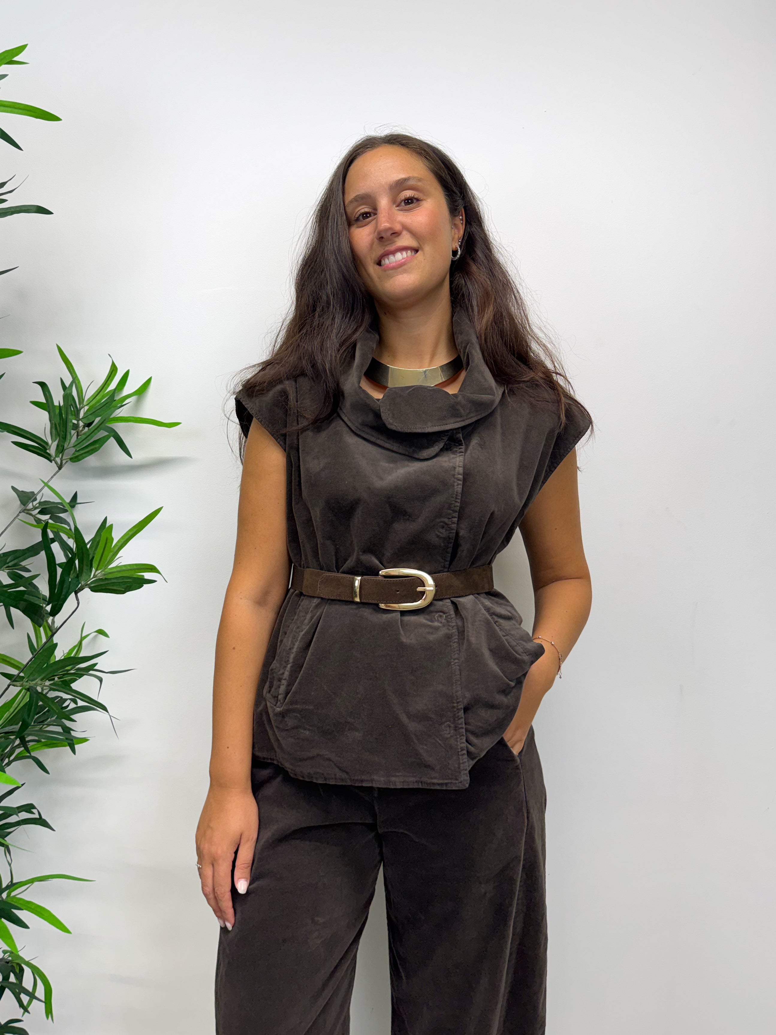 Gilet Kikisix ARMIDA caffè