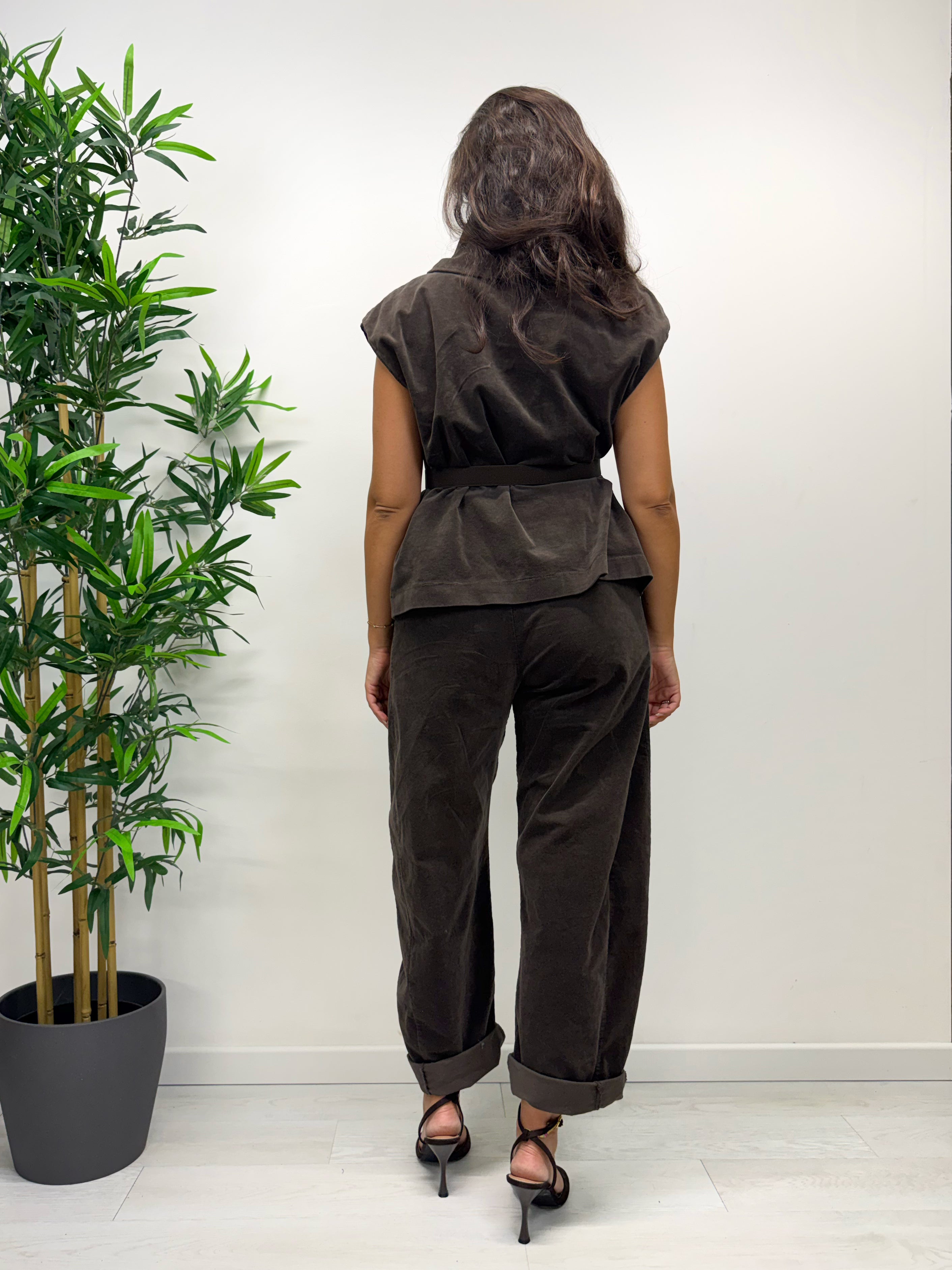Gilet Kikisix ARMIDA caffè
