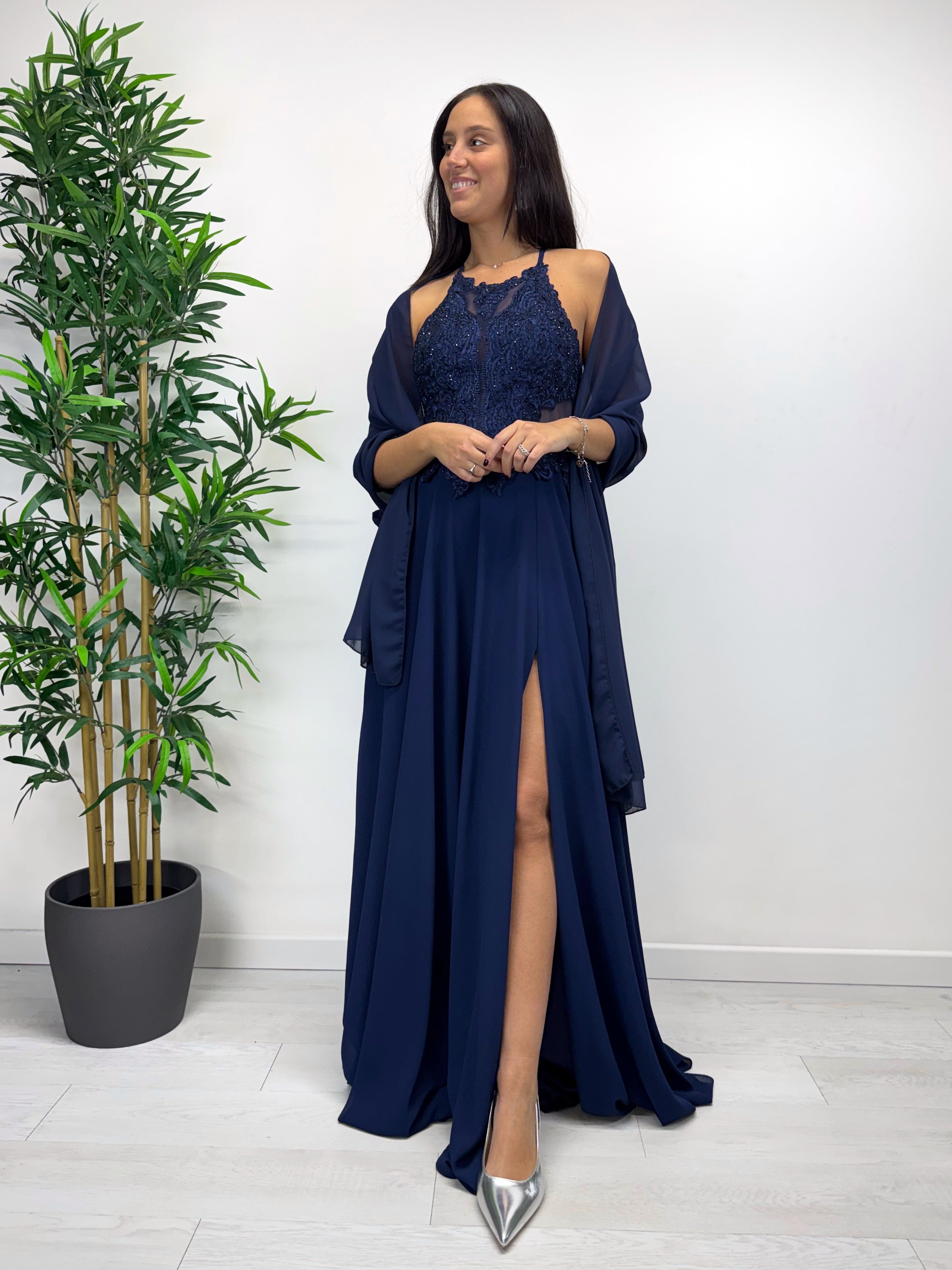 Abito ORTENSIA blu navy