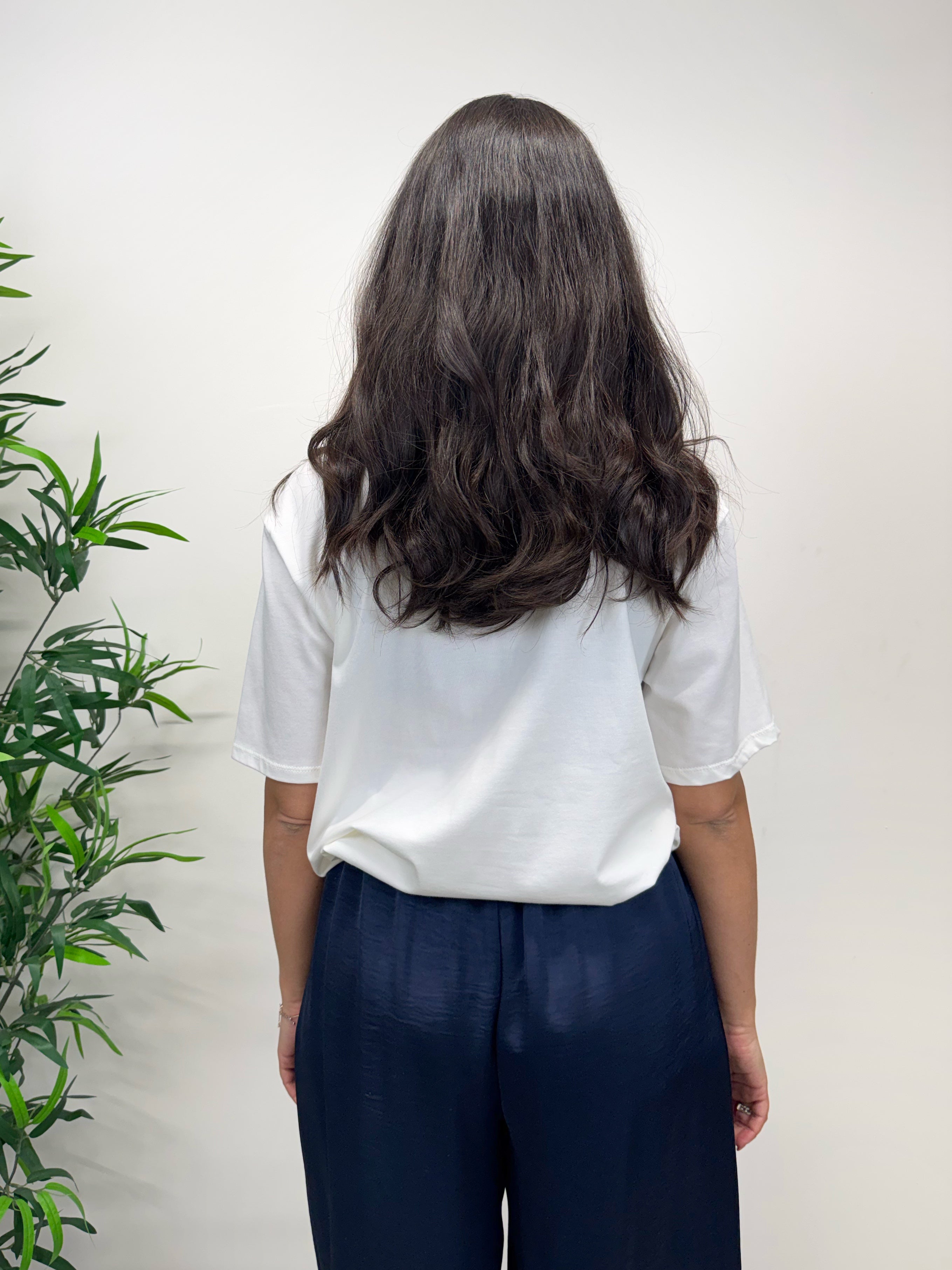 T-shirt taschino paillettes