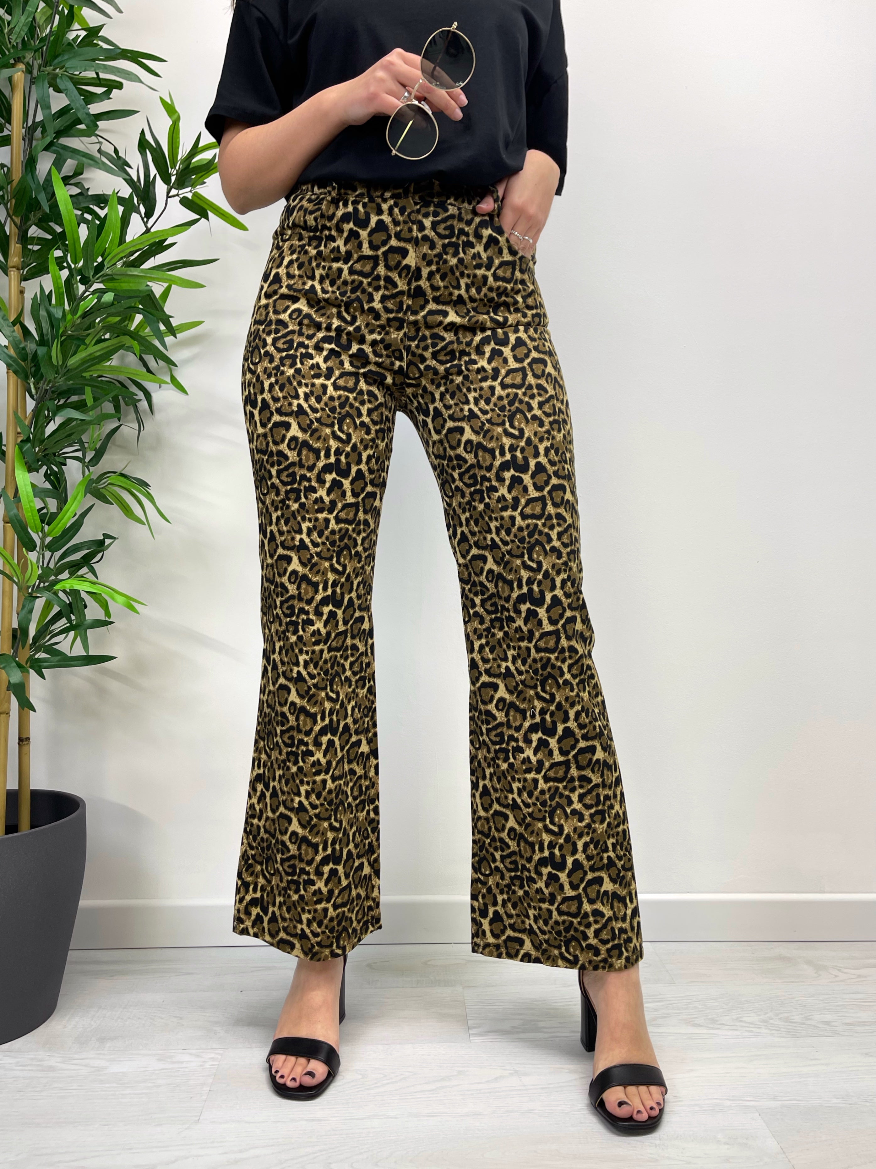 Jeans leopardato