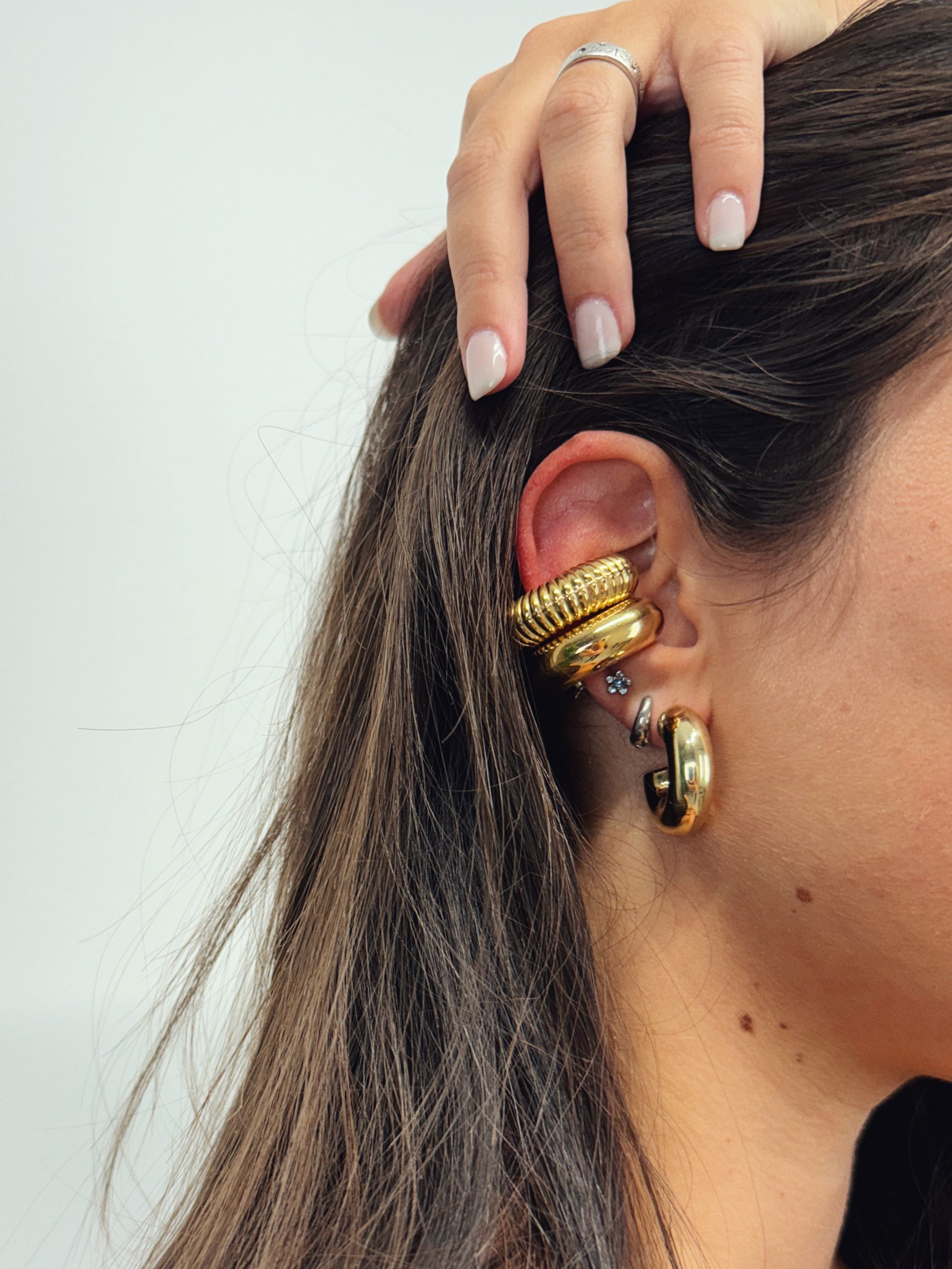 Ear cuff rigato +colori