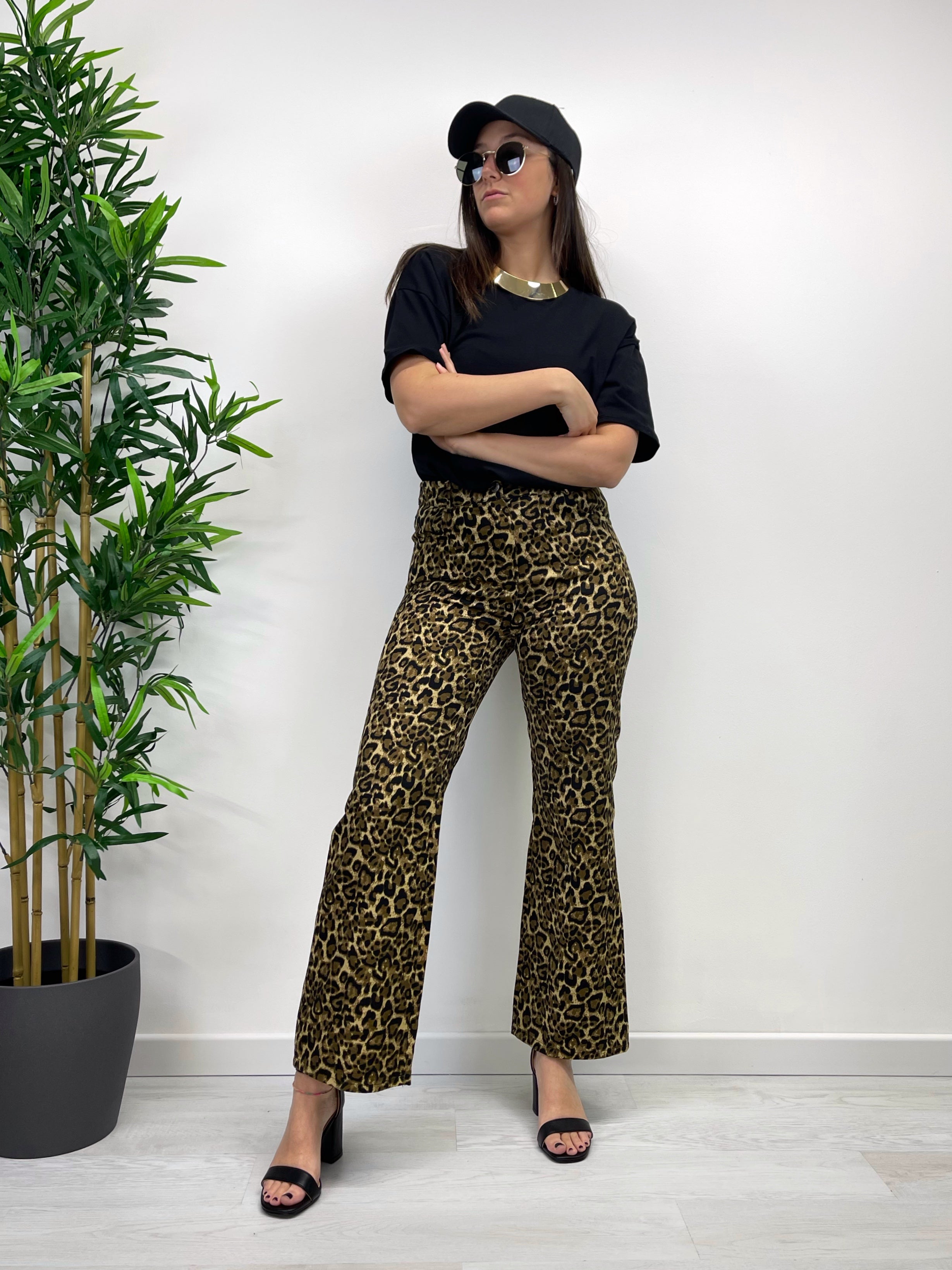 Jeans leopardato