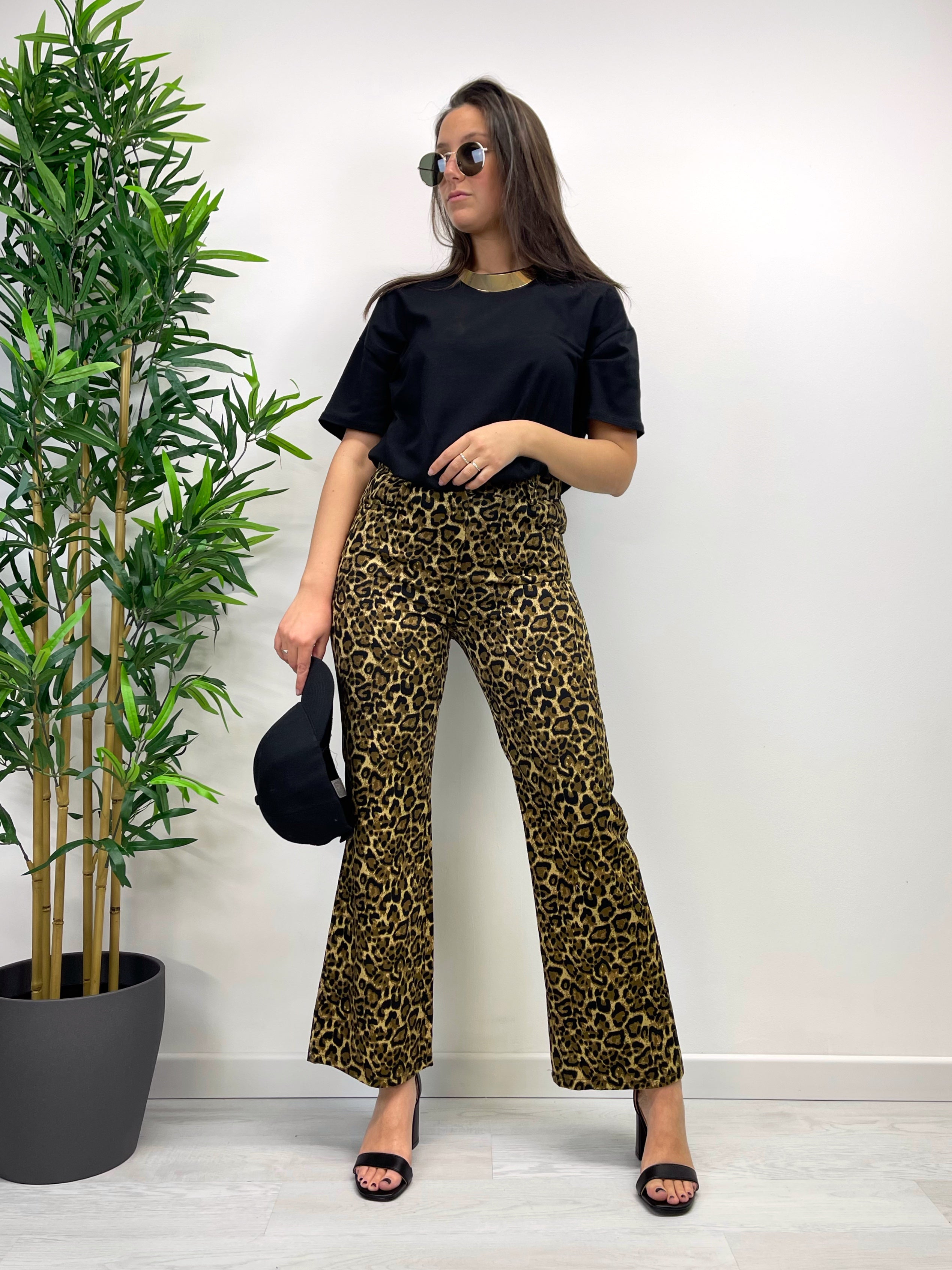 Jeans leopardato