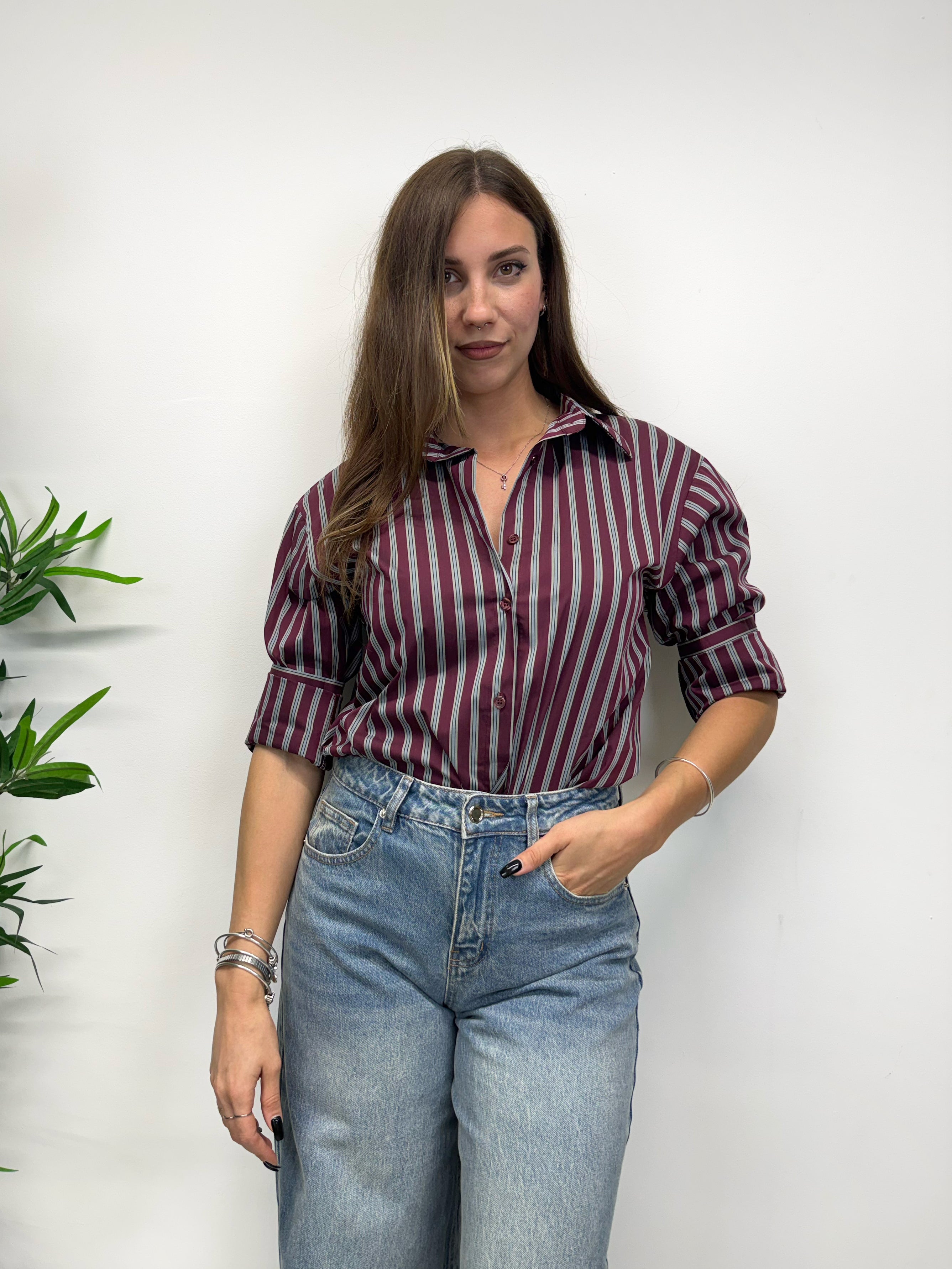 Camicia a righe