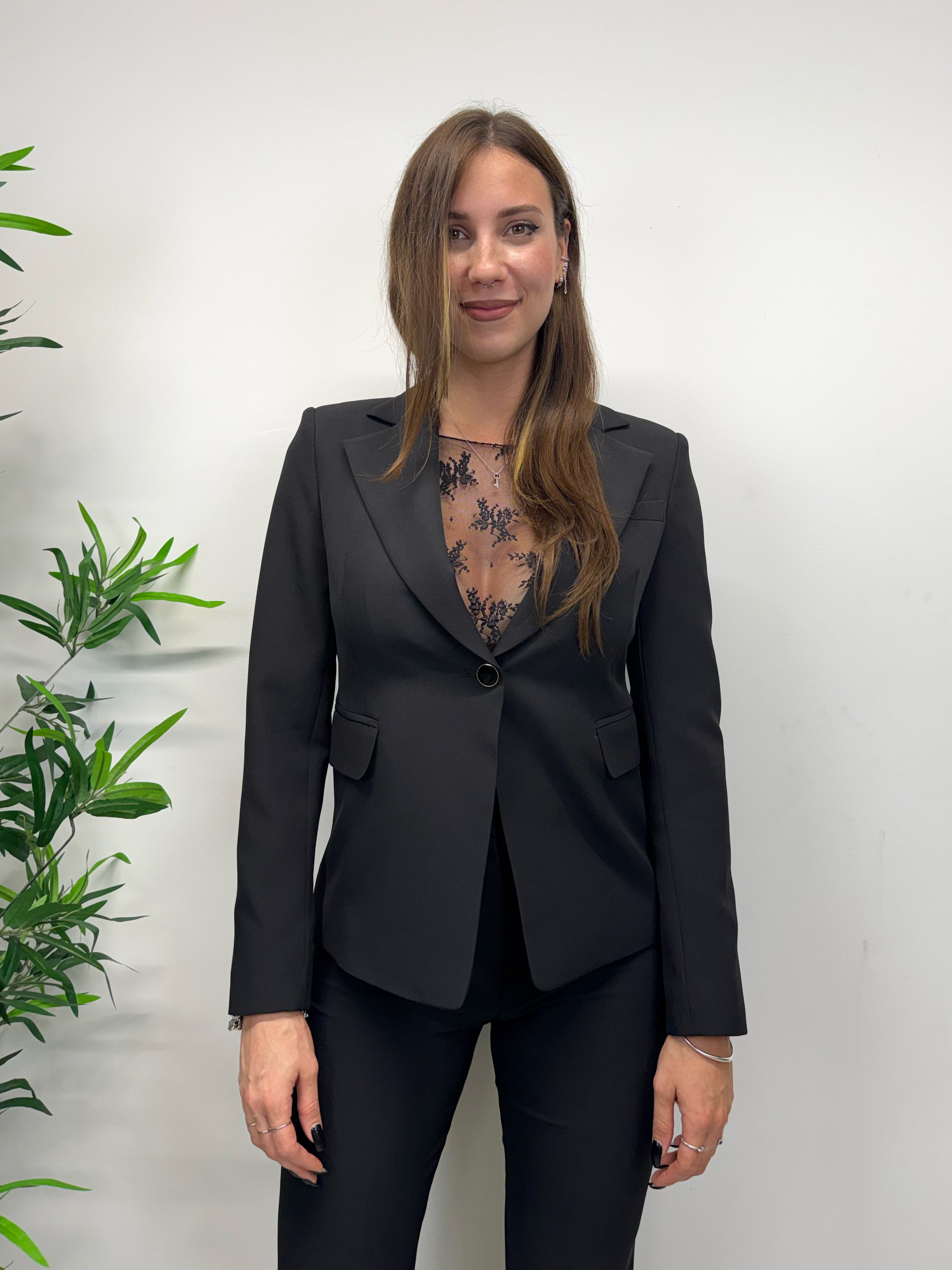 Giacca slim kikisix con bottone smaltato