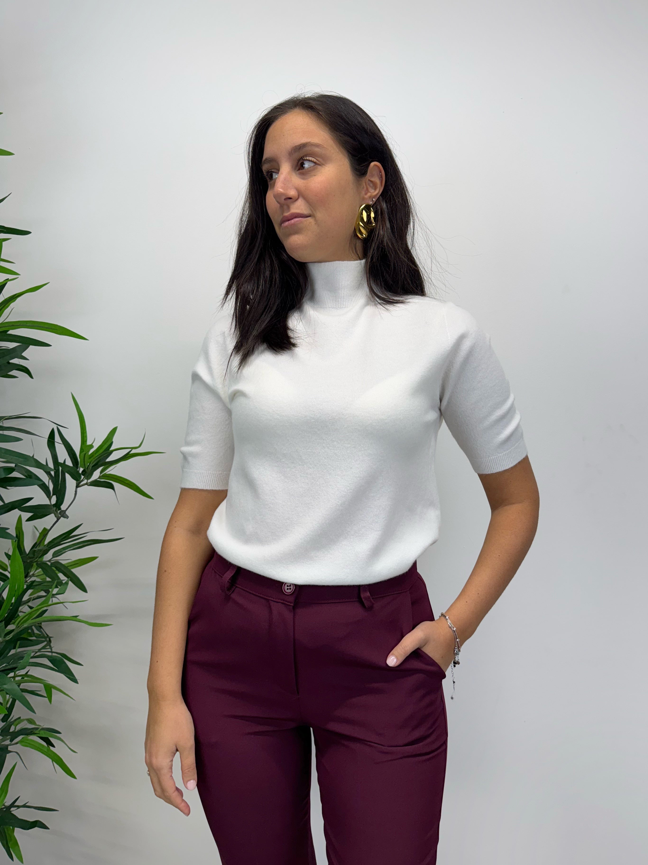 Lupetto manica corta +colori