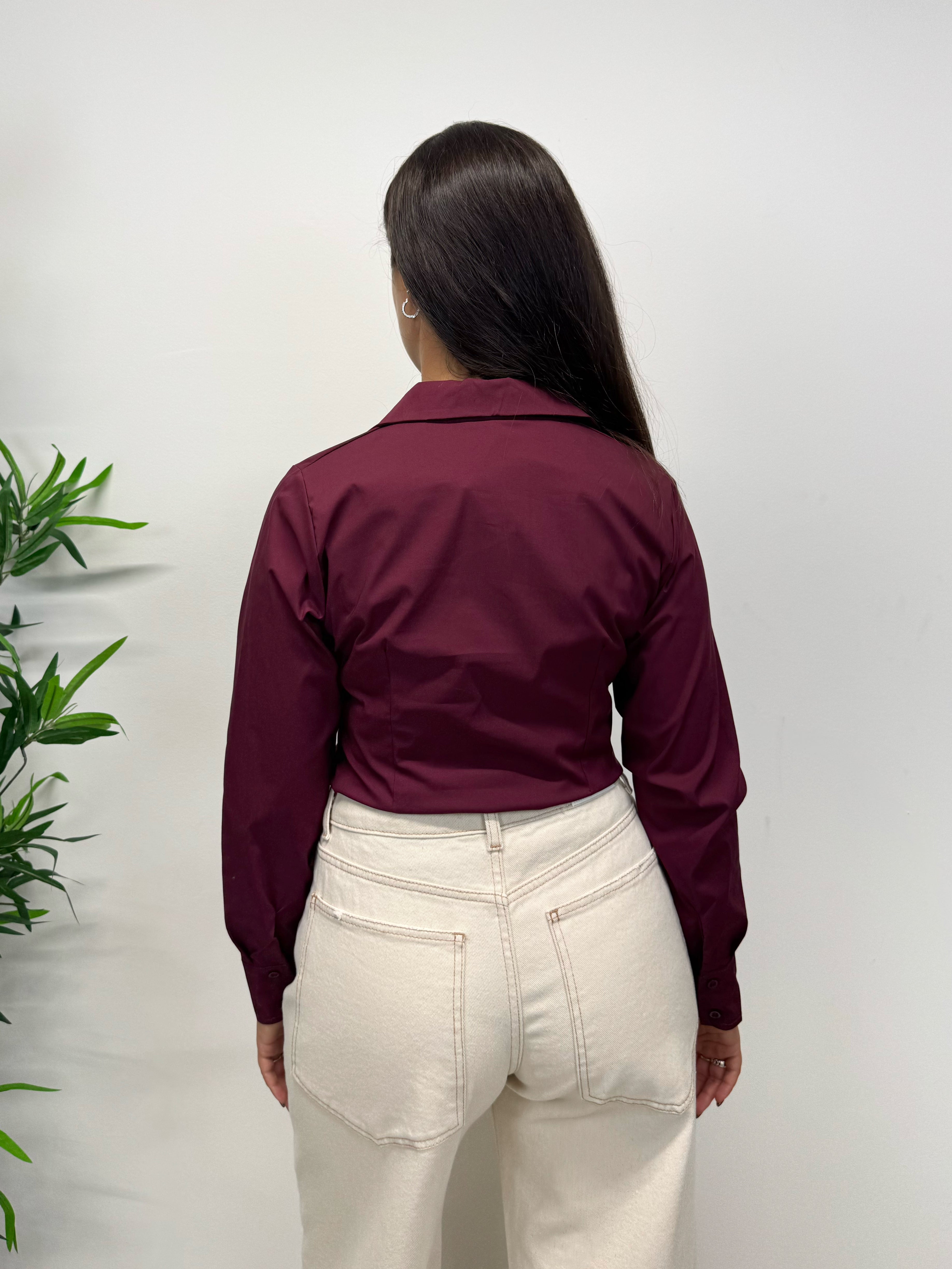 Camicia basic vino
