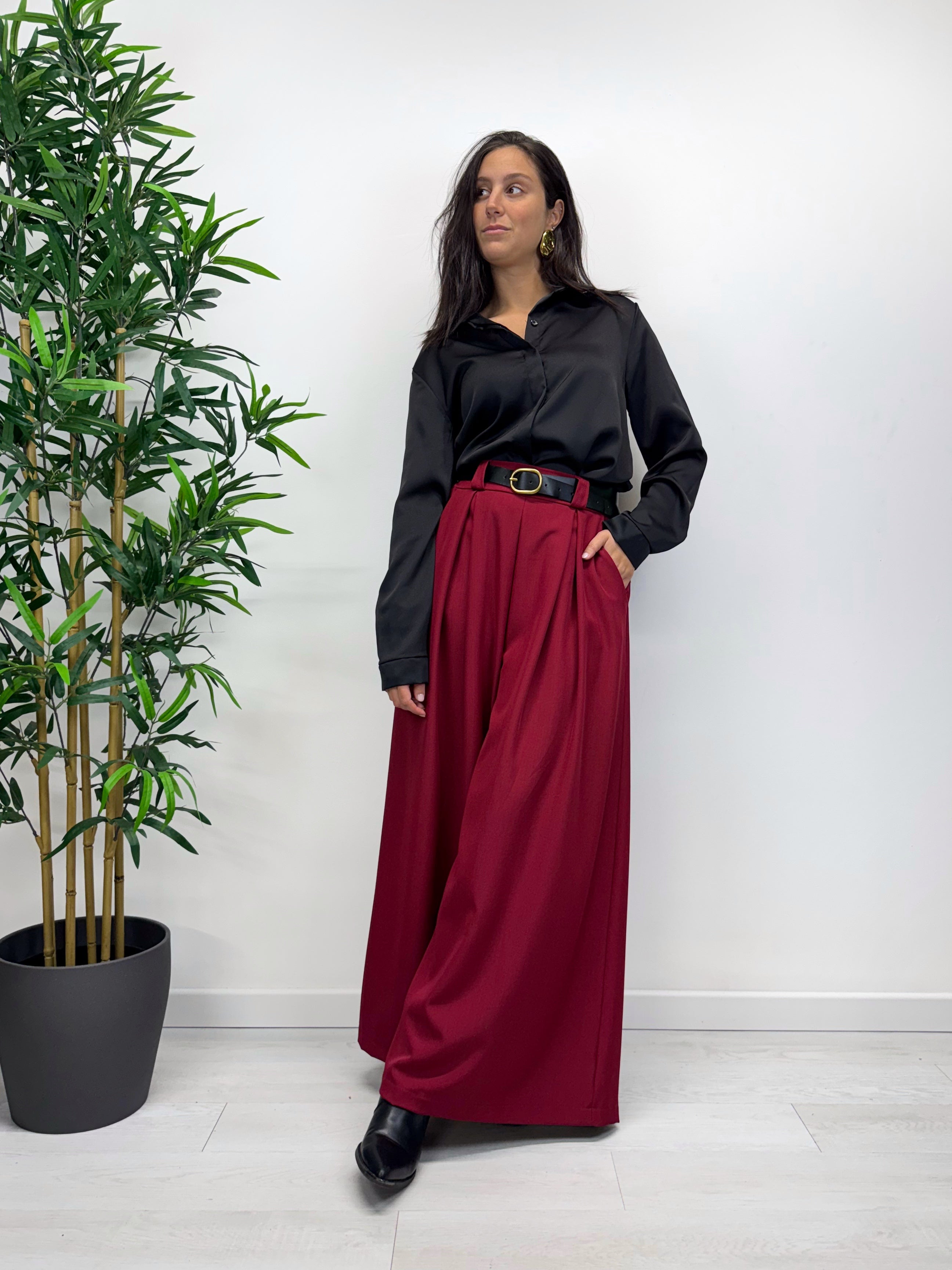 Pantaloni a palazzo ORION fragola