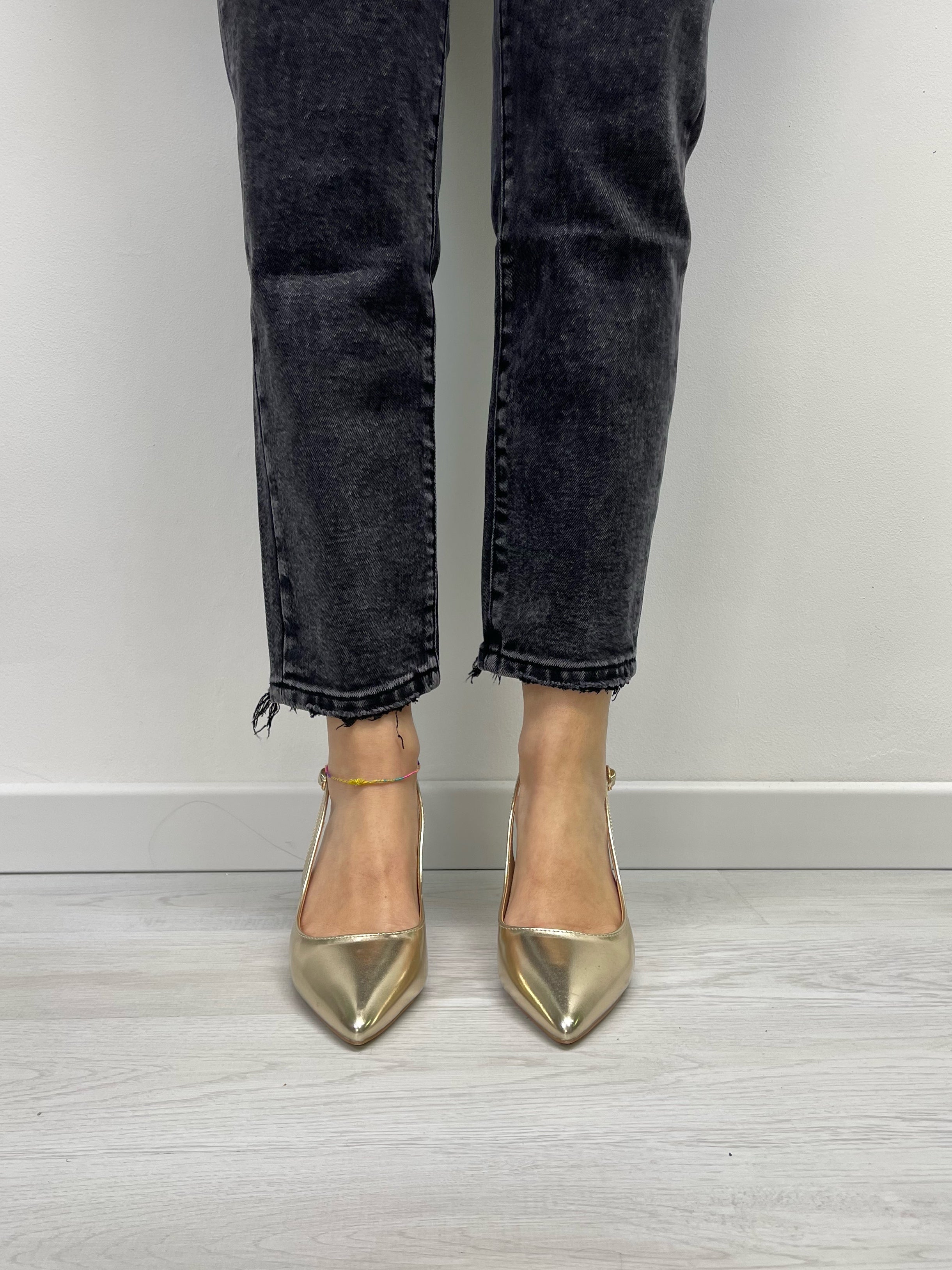 Sling back oro