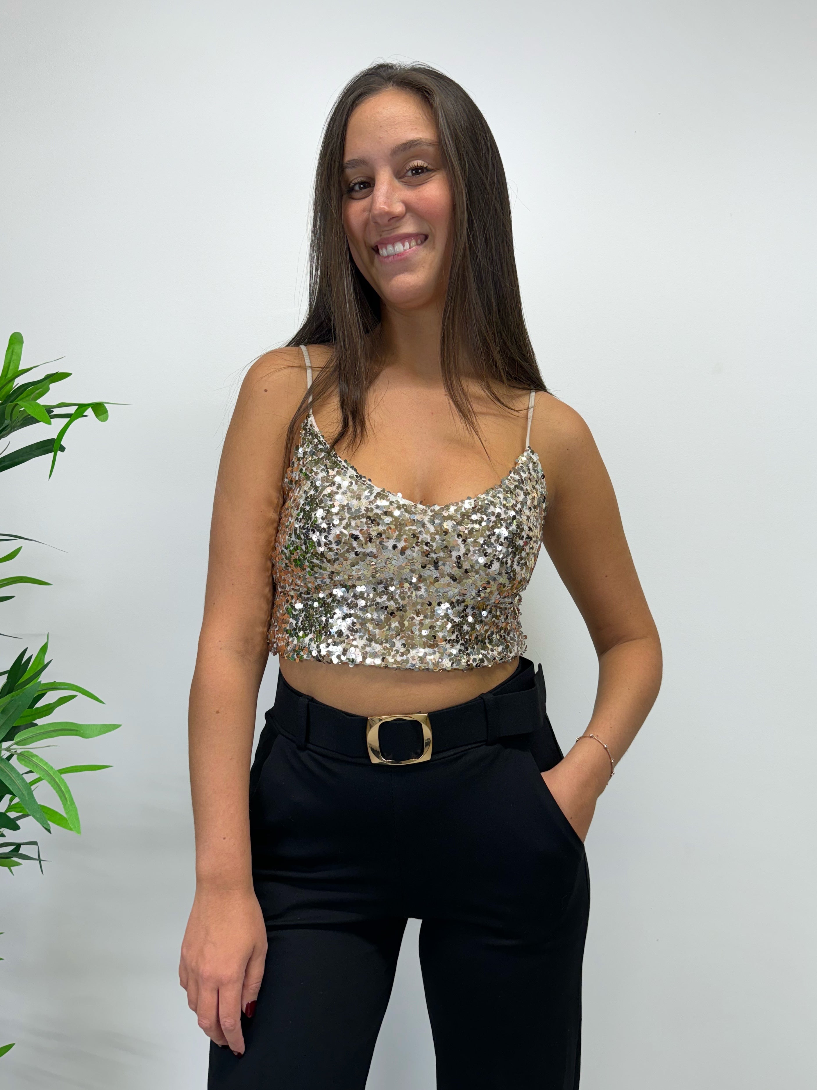 Top in paillettes +colori