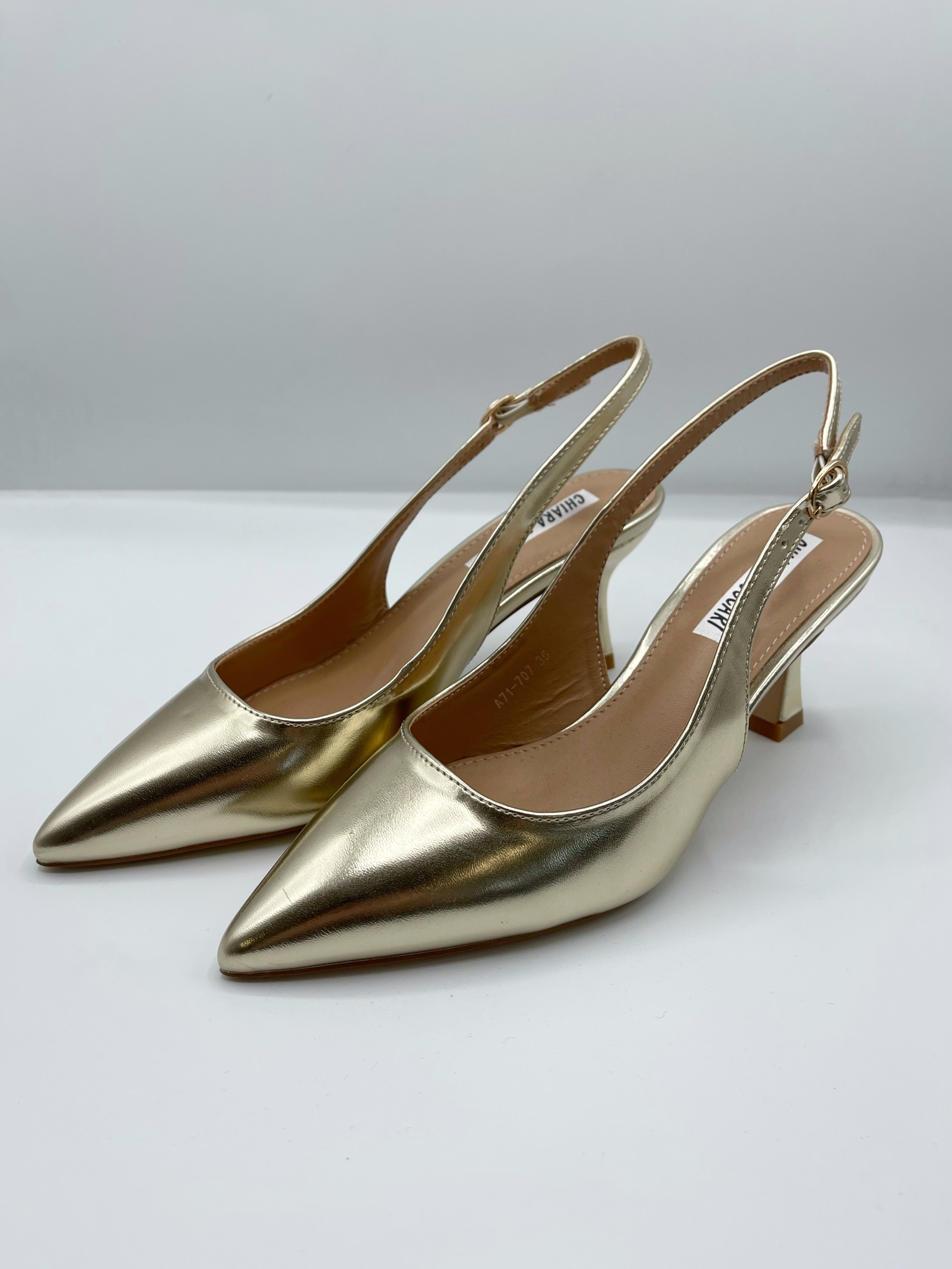 Sling back oro