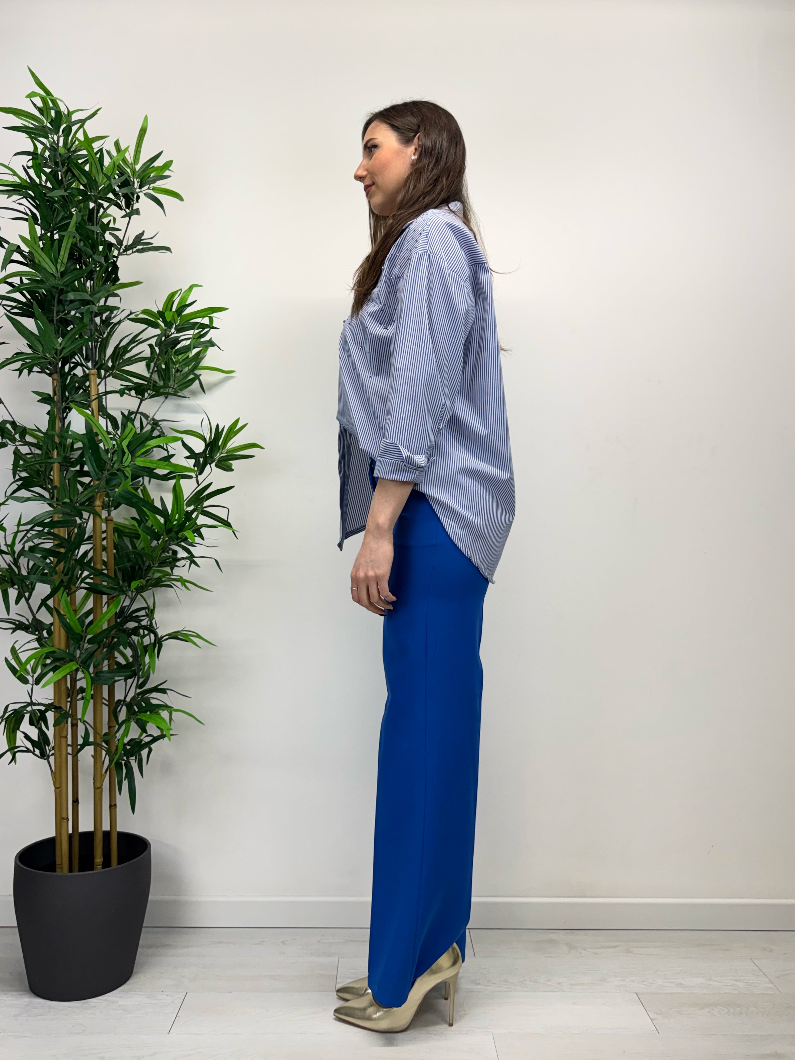 Pantaloni a palazzo HONEY blu elettrico