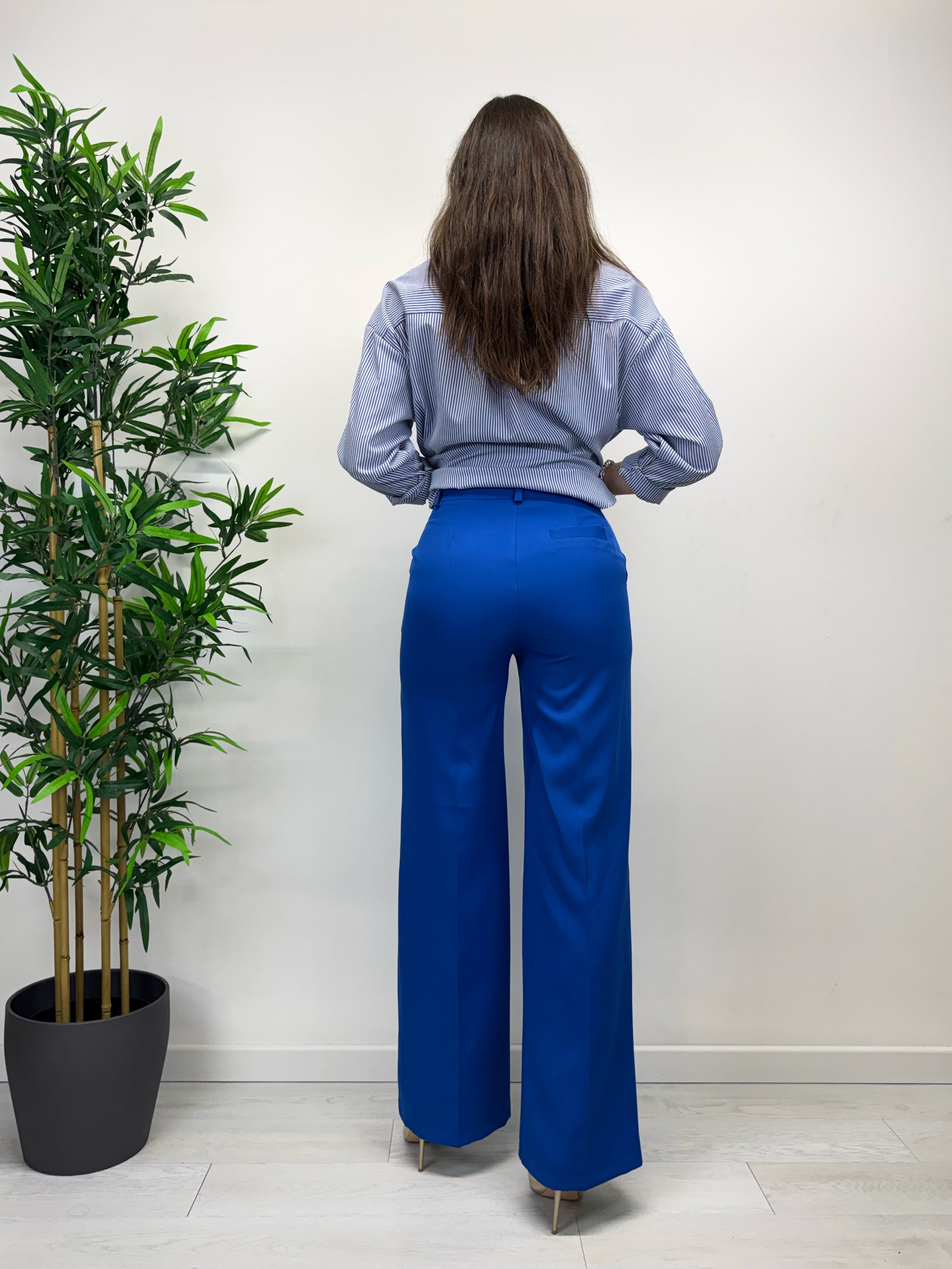 Pantaloni a palazzo HONEY blu elettrico