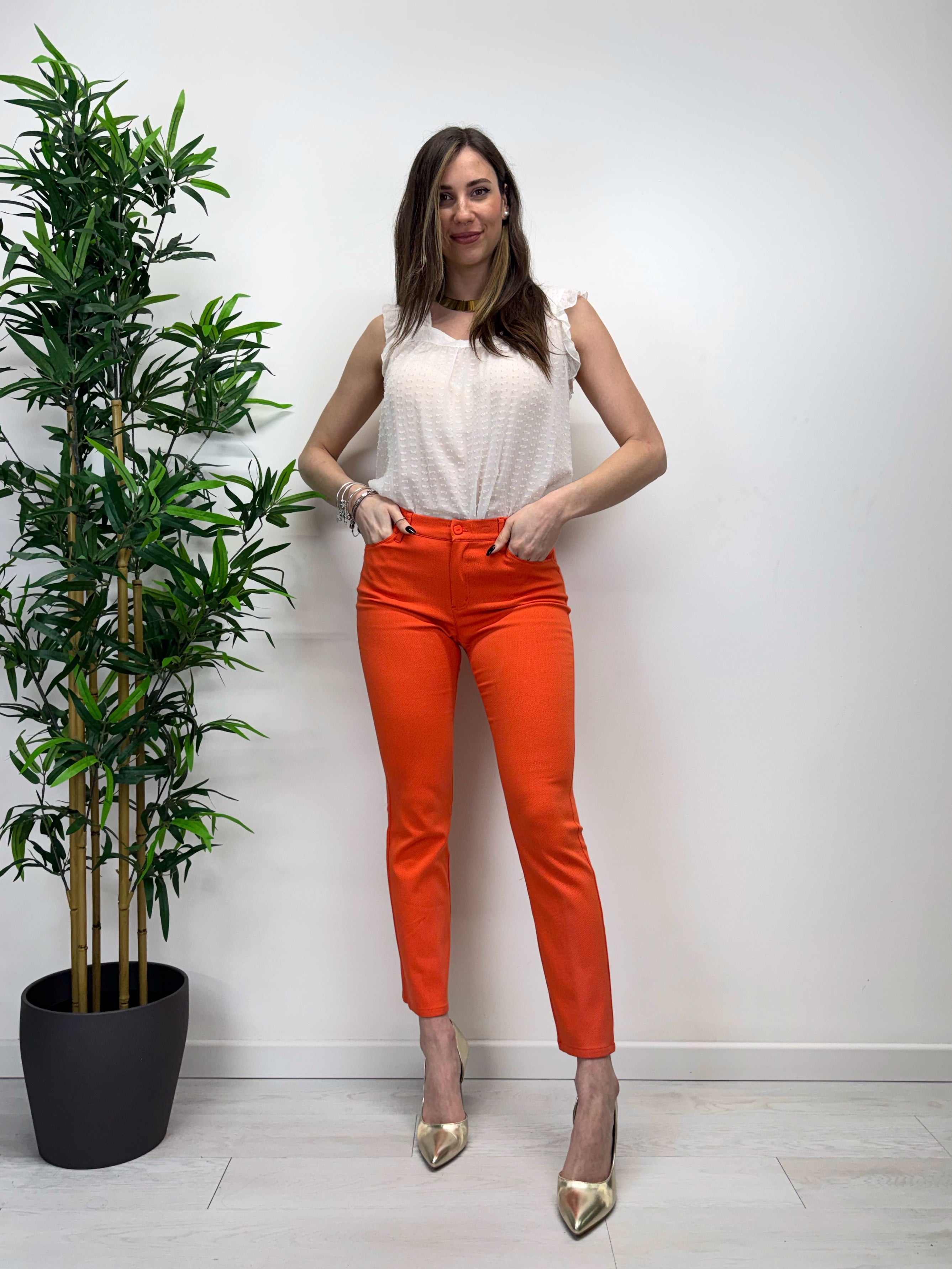 Pantaloni ROBERTA arancioni