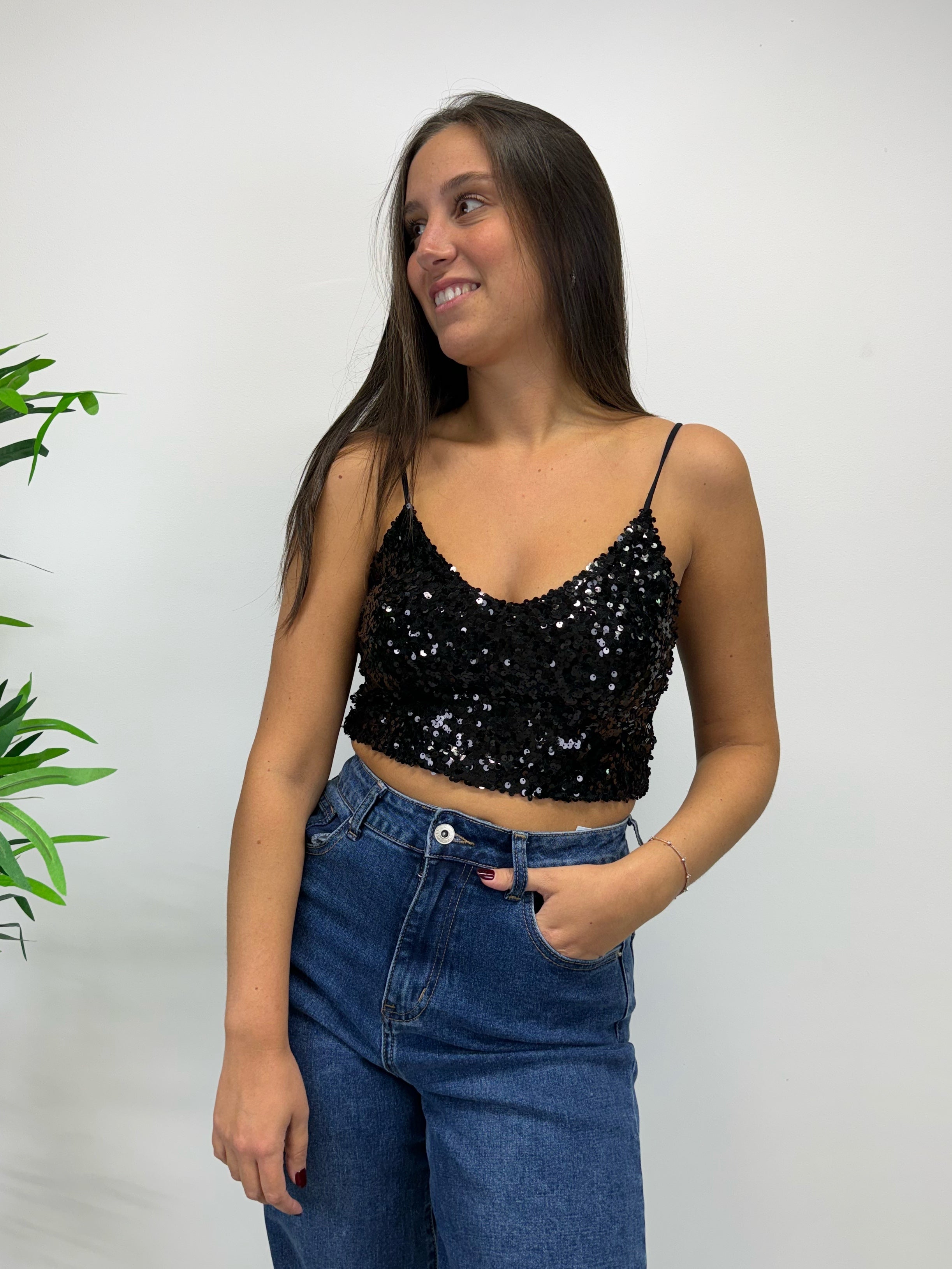 Top in paillettes +colori