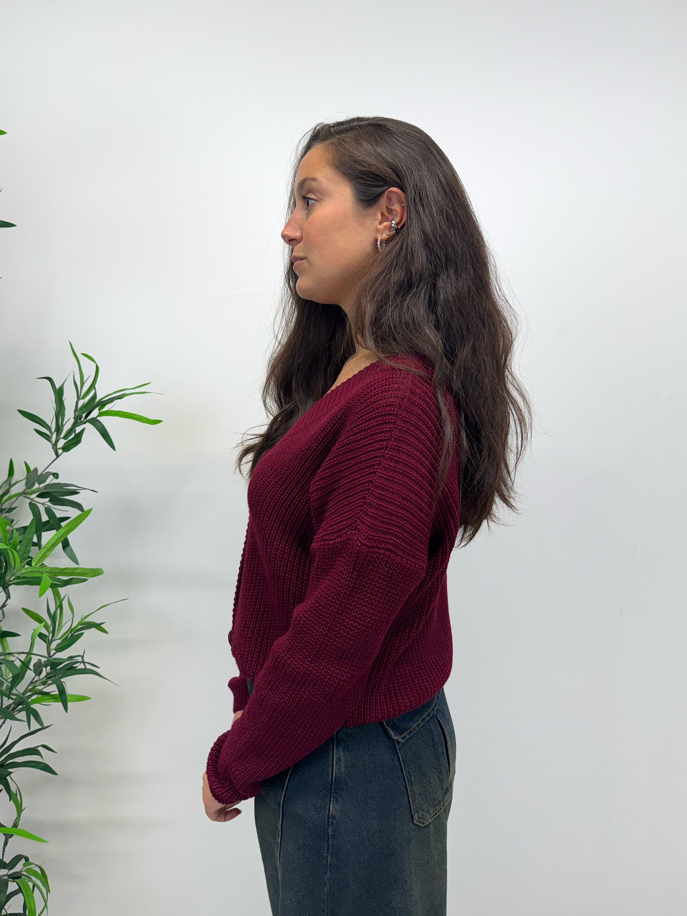 Cardigan basic con bottoni +colori
