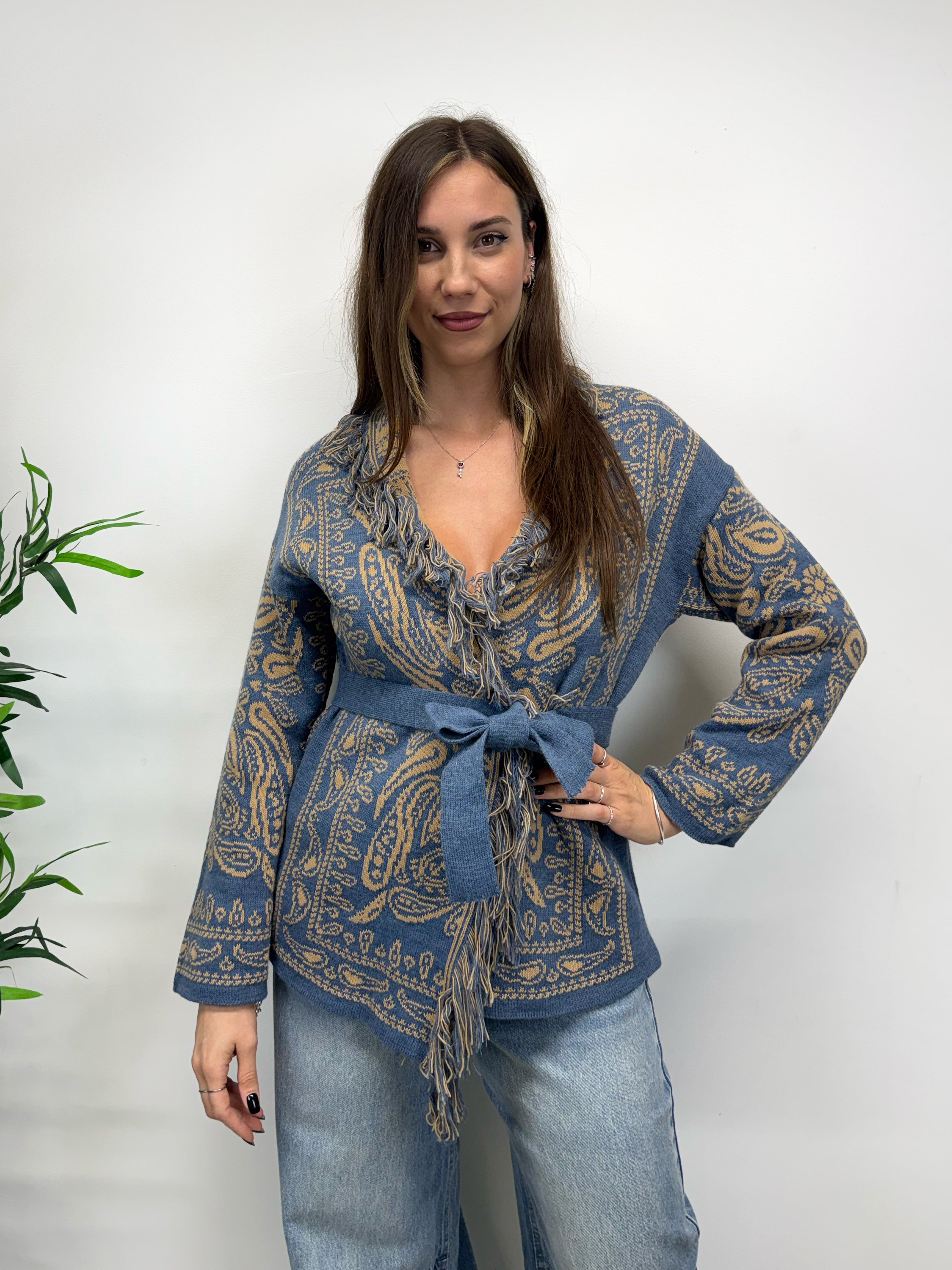 Cardigan CHUCKY avio/camel