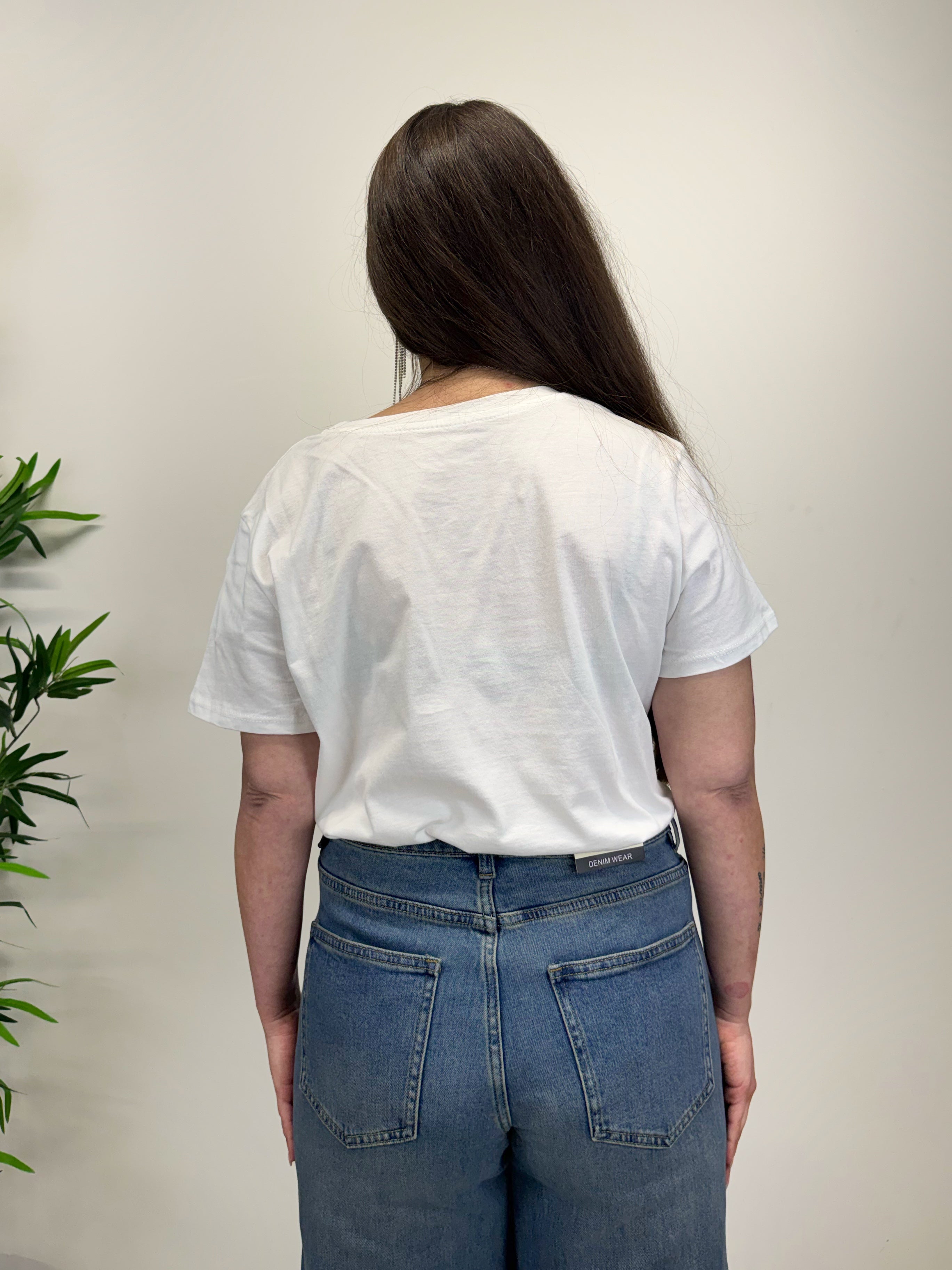 T-shirt basica bianca