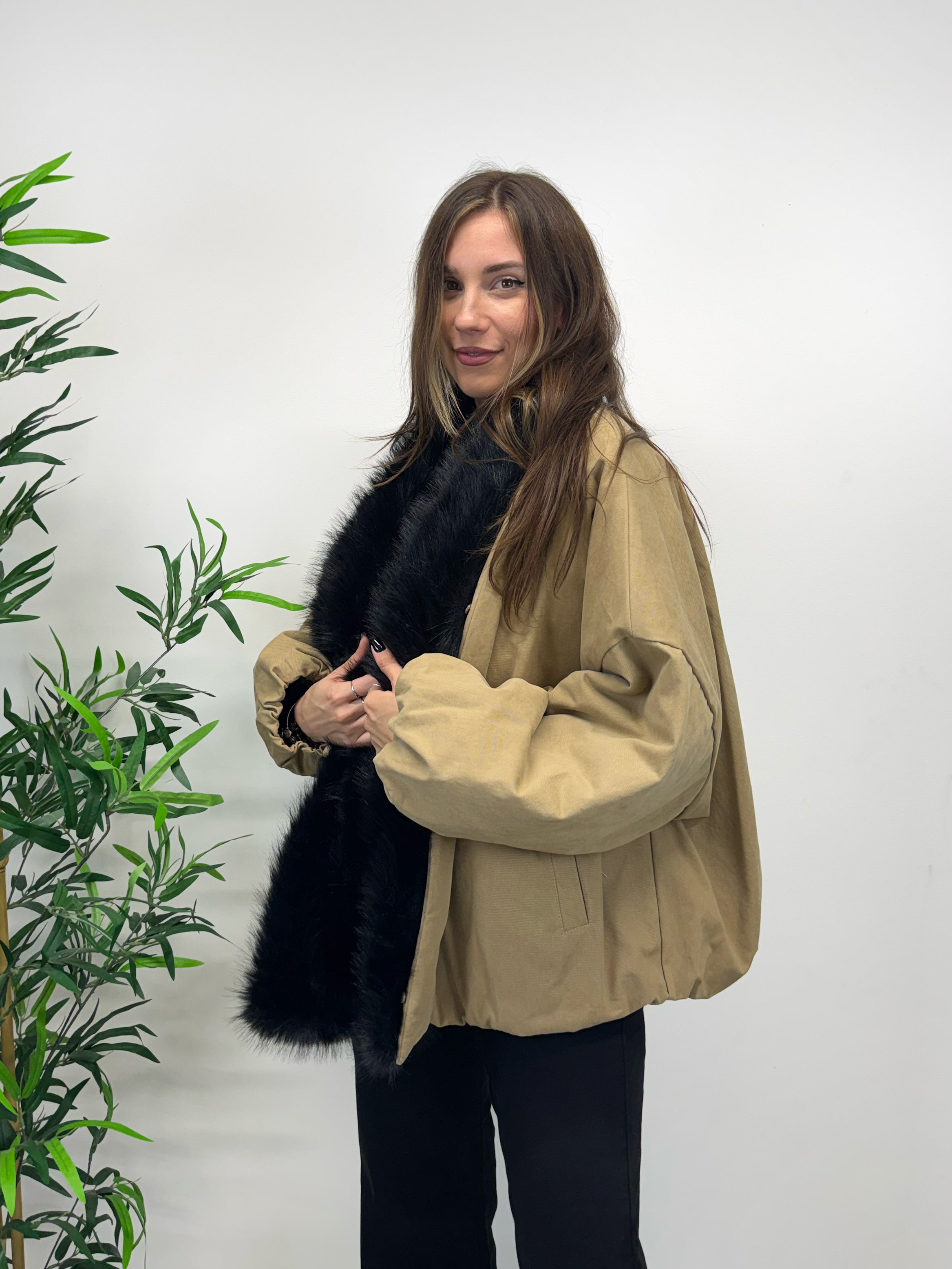 Bomber OVERSIZE kikisix biscotto
