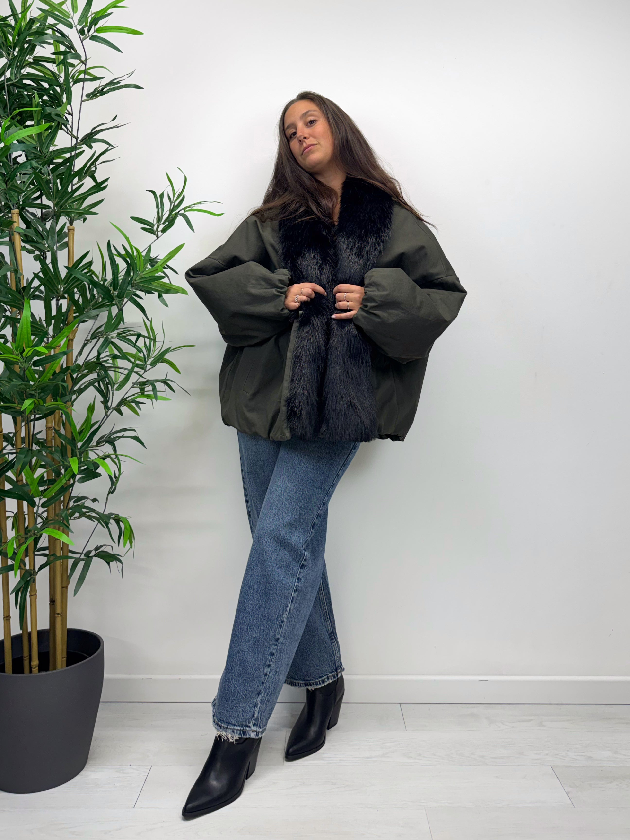 Bomber OVERSIZE kikisix militare